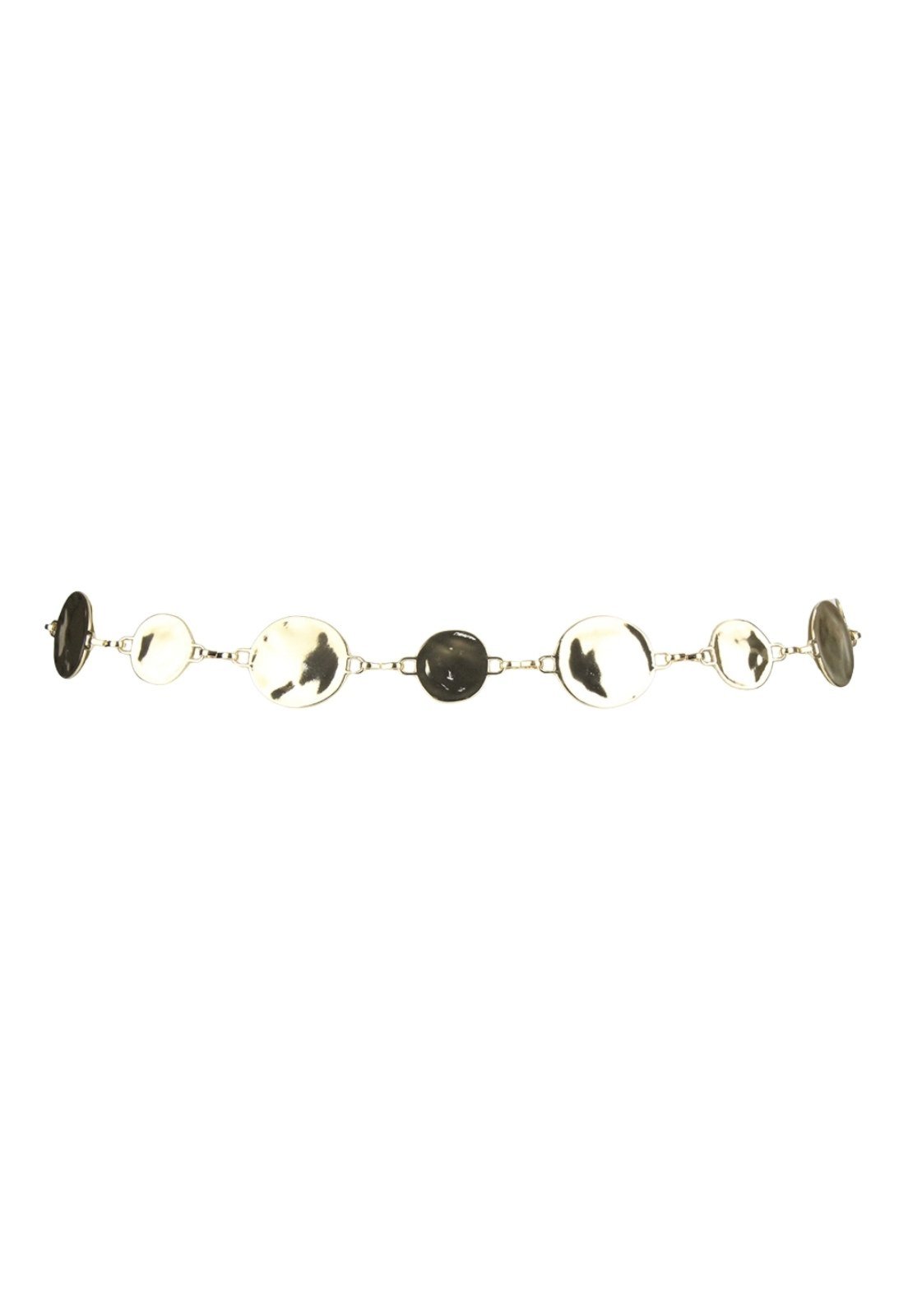 Cinto Nua Duza Metal Mini Moedas Organicas - Dourado