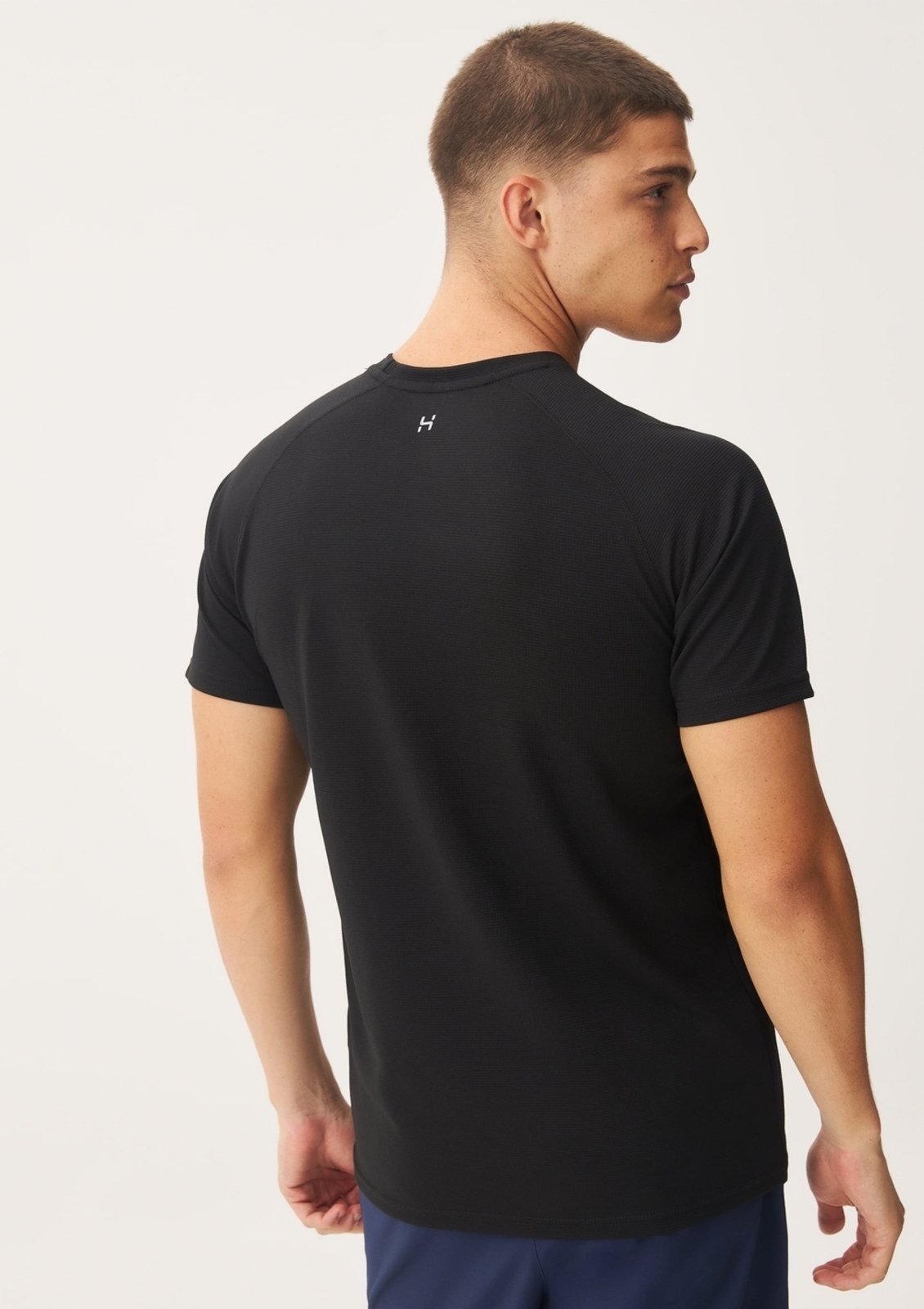Vista 3 Camiseta Esportiva Masculina Manga Curta Raglan Hering grafite Hering grafite