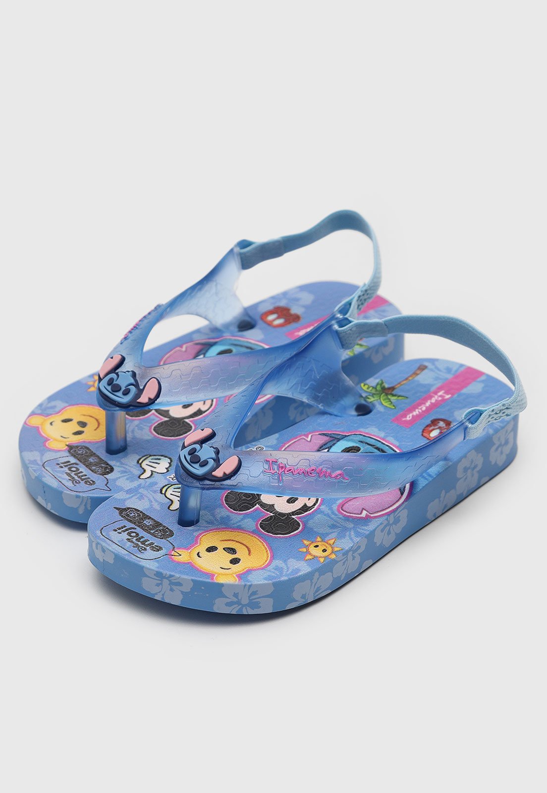 Vista 3 Infantil - Chinelo Ipanema Disney Stitch Ipanema Kids azul Ipanema Kids azul