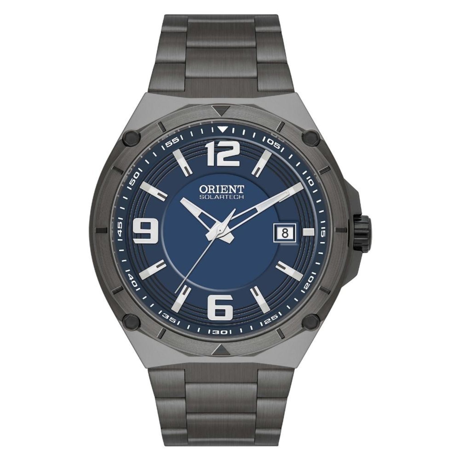 Relógio Masculino Orient Solartech Azul/Preto Exclusivo Azul