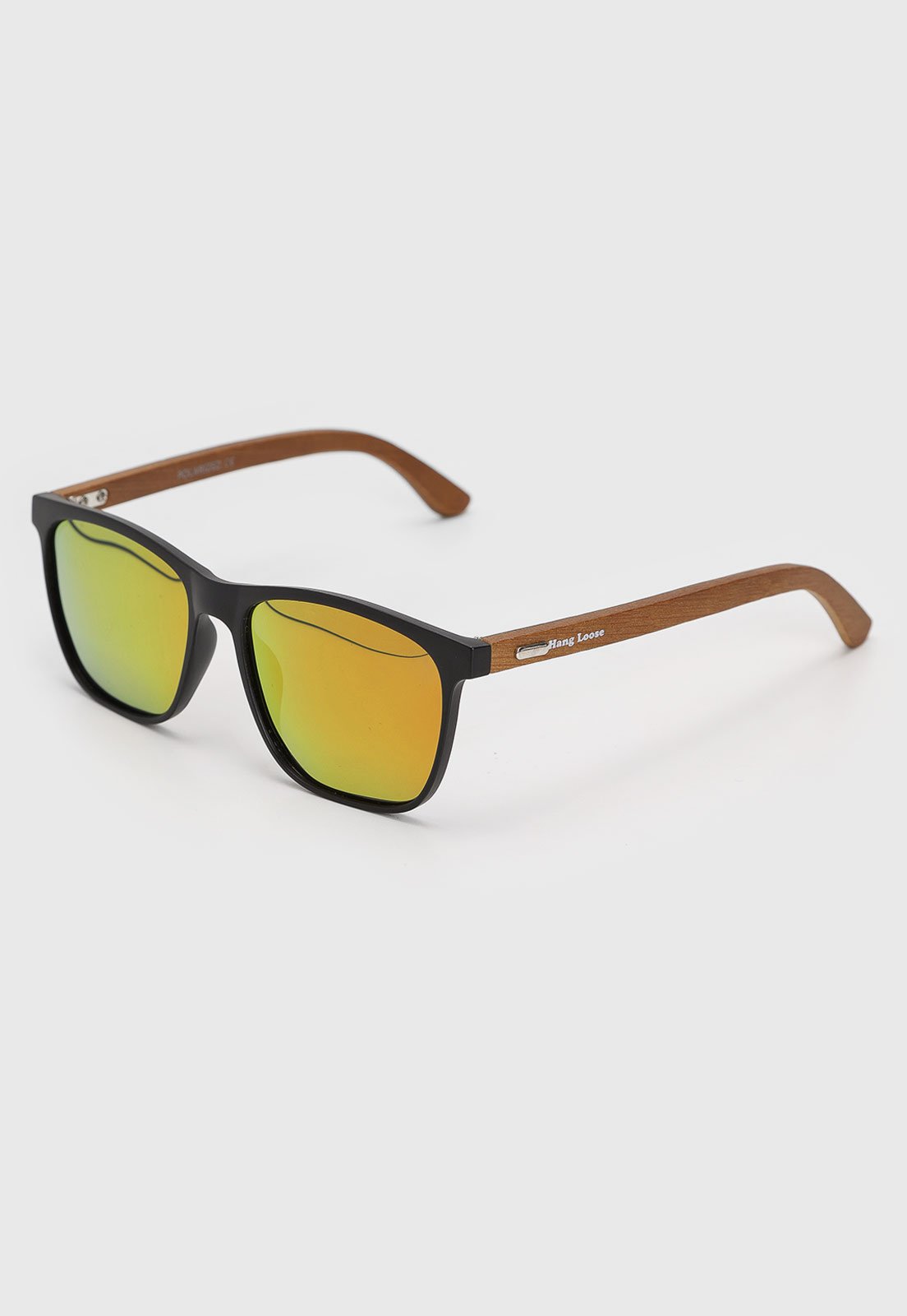 Óculos De Sol Hang Loose Polarized Em Bambu Preto