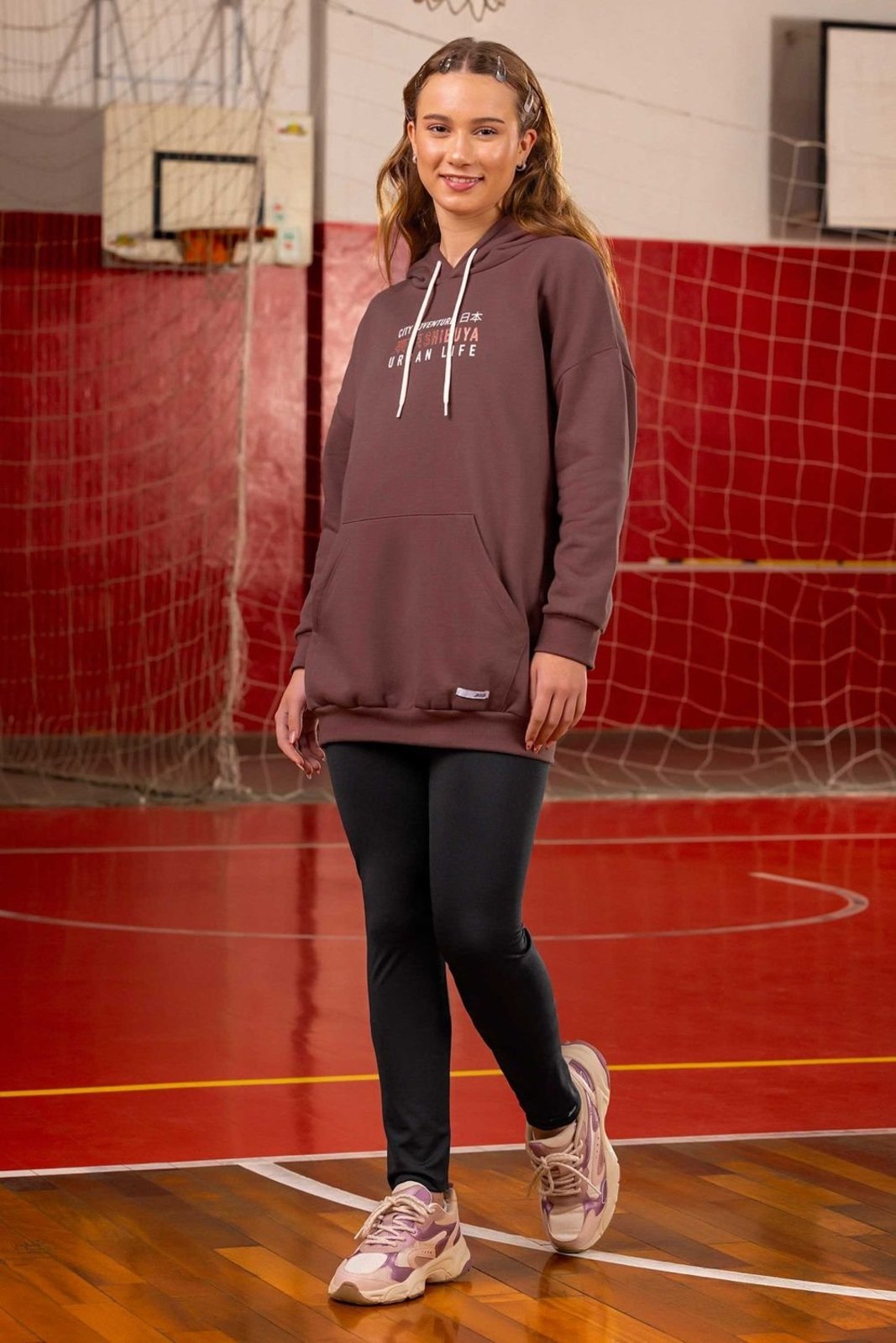 Infantil - Calça Legging Juvenil Menina Techno Wool Beats Preto