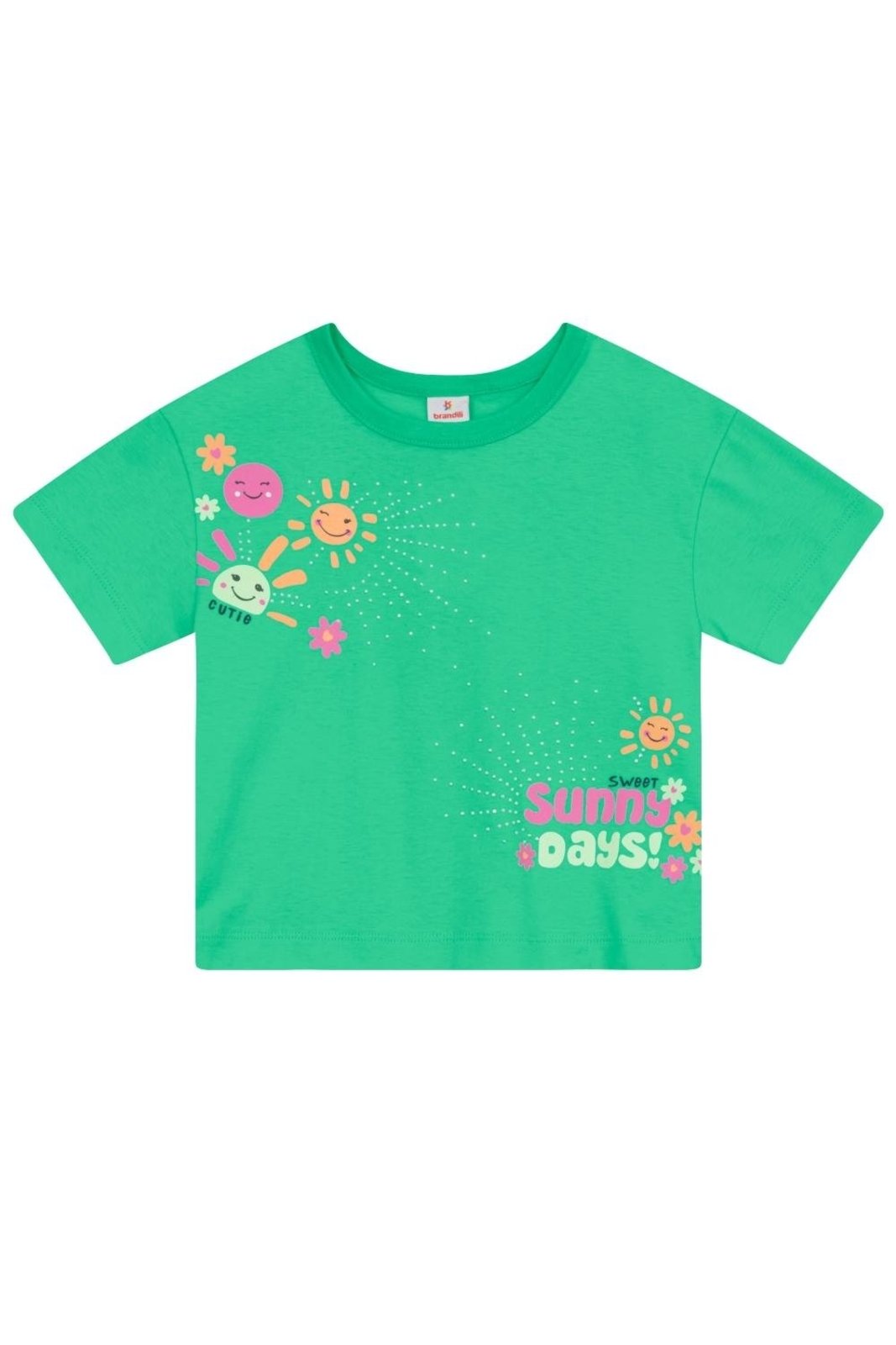 Infantil - Blusa menina em meia malha Brandili