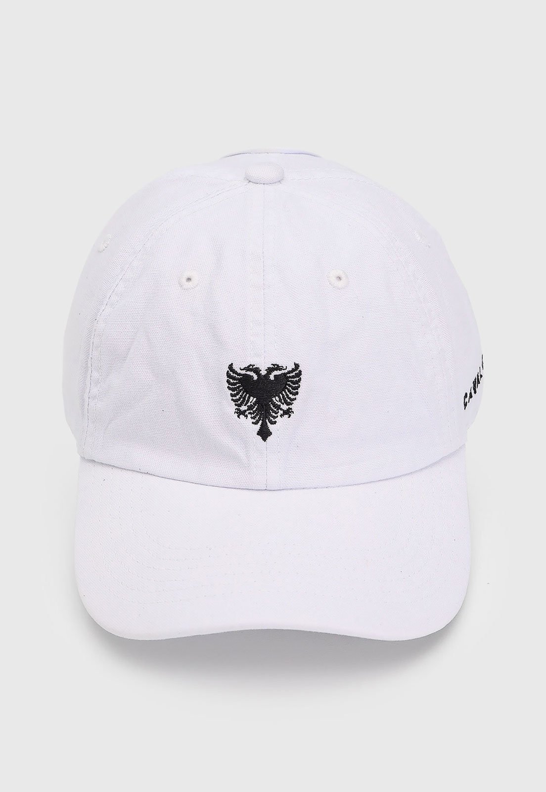 Boné Masculino Cavalera Aba Curva Bordado Branco