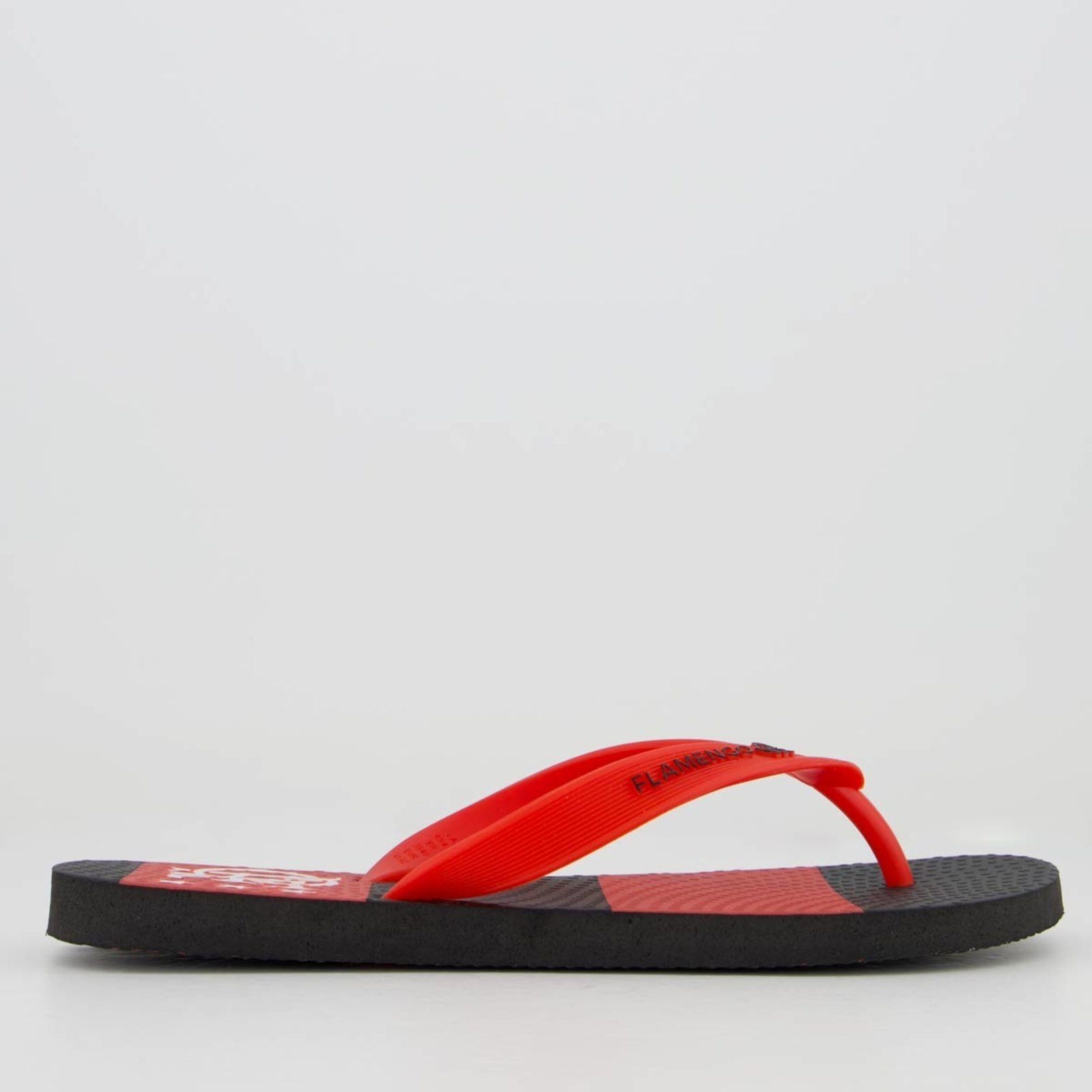 Vista 3 Chinelo Flamengo Manto 81 e Preto Neorubber vermelho Neorubber vermelho