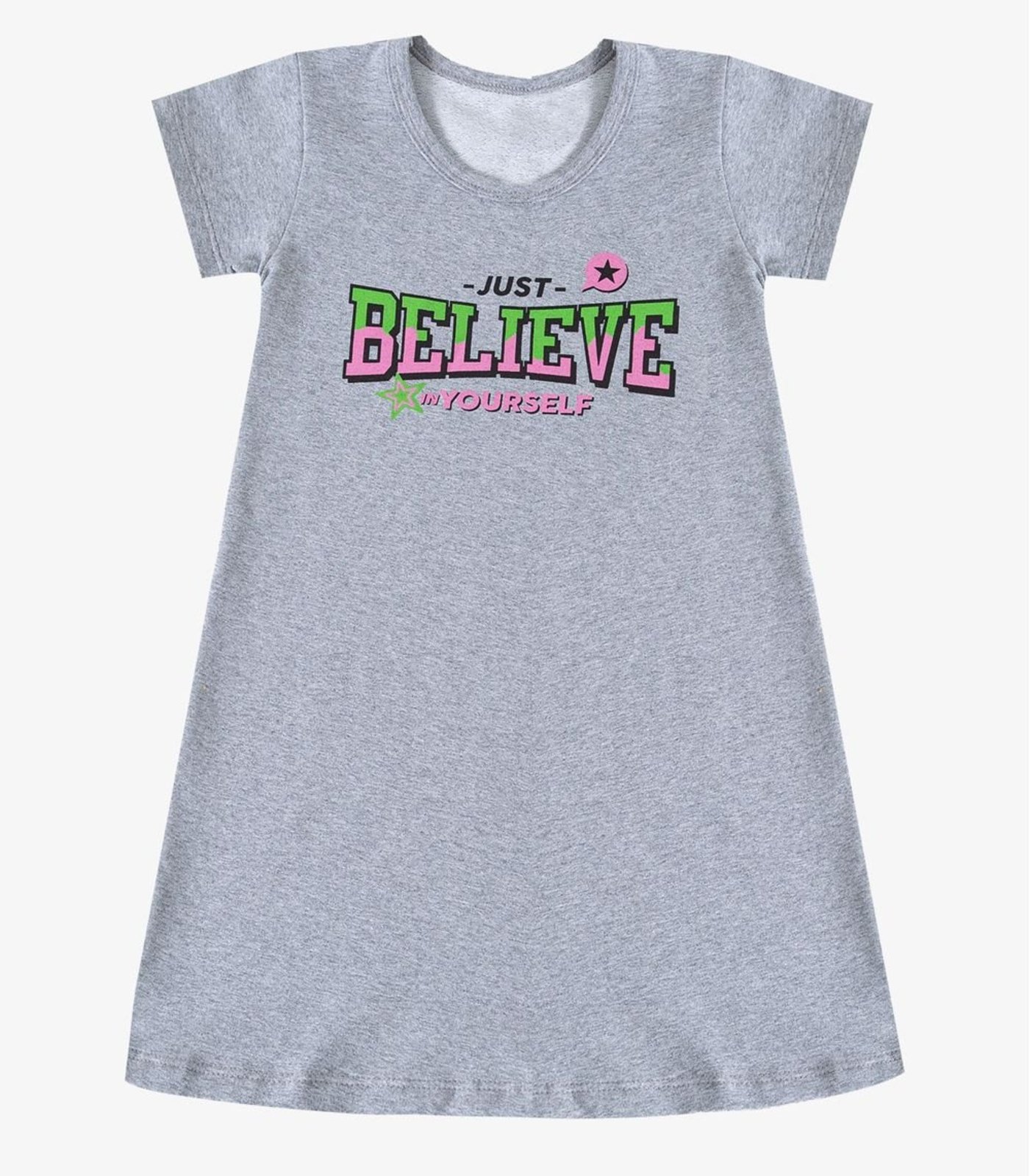 Infantil - Vestido em Molecotton Select Cinza