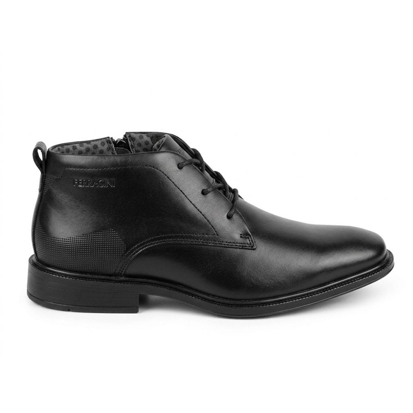 Bota Social Masculino Ferracini Confortável Sem Cadarço Preto