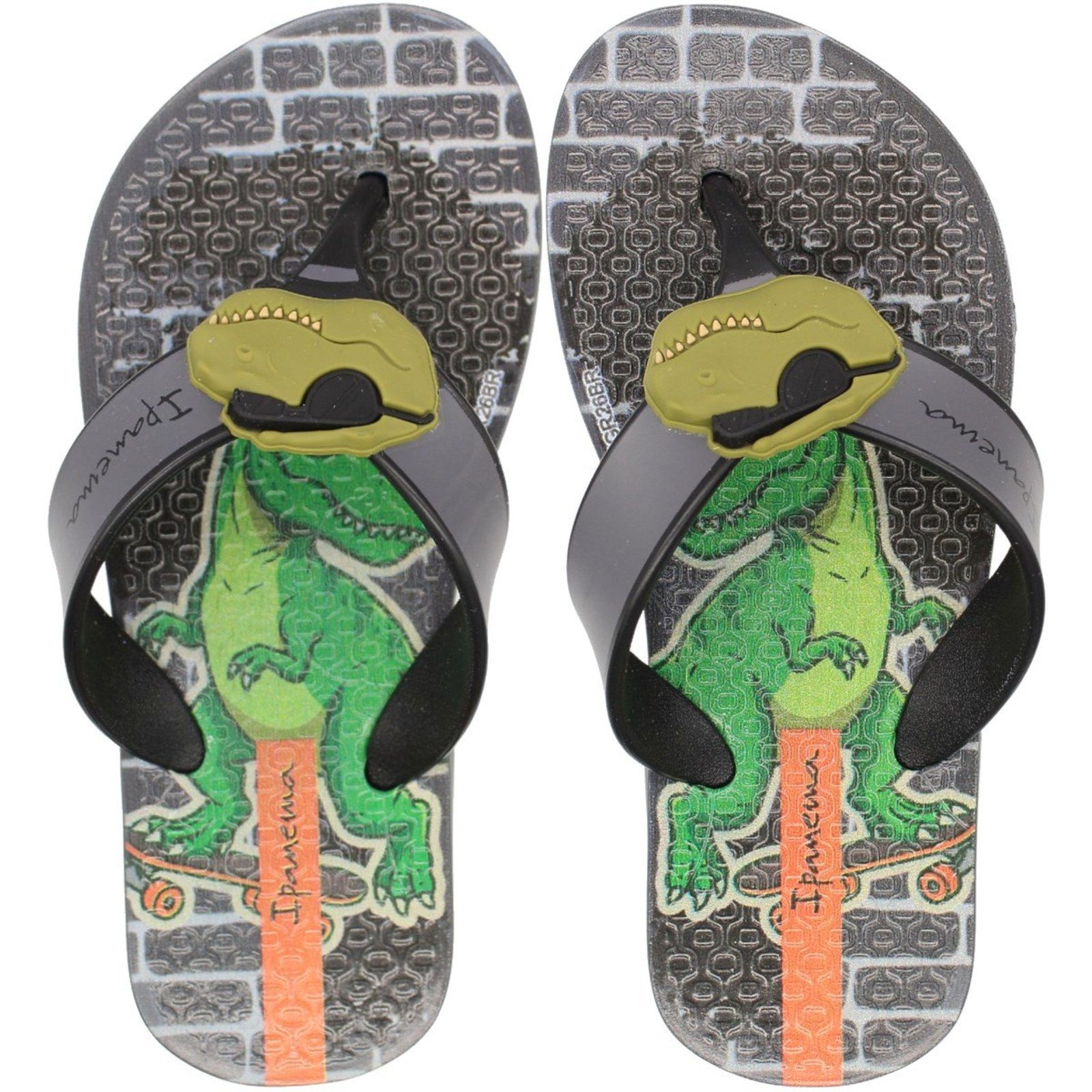 Infantil - Chinelo De Dedo Ipanema Sonhos Dino Tiras Largas Menino