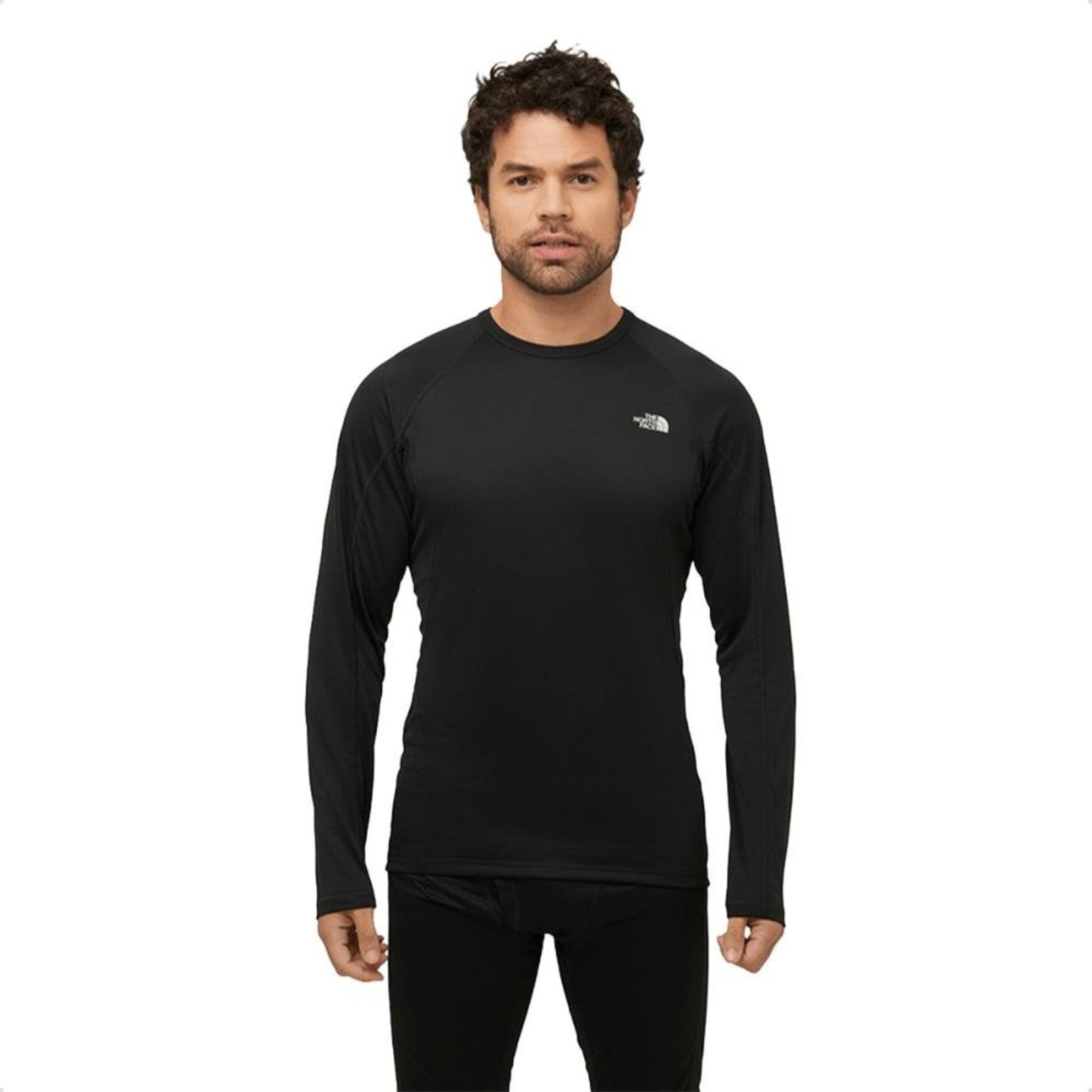 Camiseta Masculina Segunda Pele The North Face Warm Crew Preto