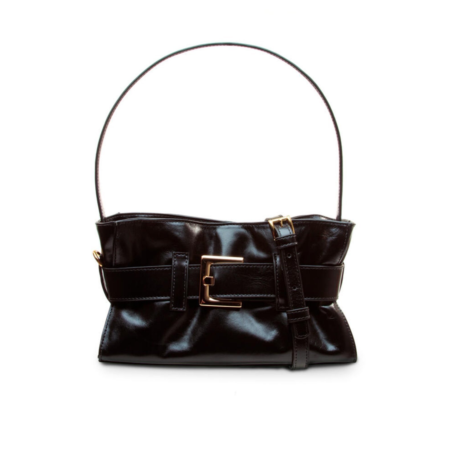 Vista 2 Bolsa Couro Preto Cecconello C2645-5 unico Cecconello unico