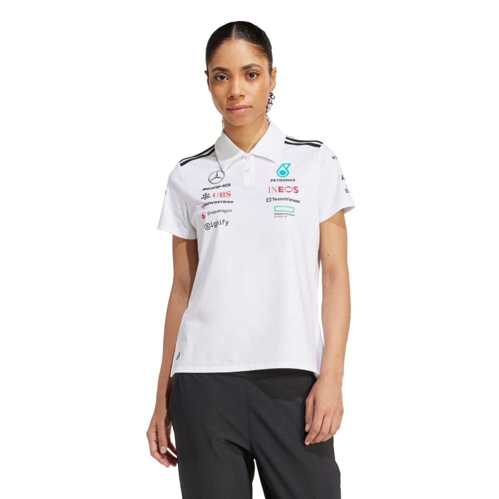 Camisa Polo Branca Mercedes - AMG Petronas Formula One Team adidas Performance Branco