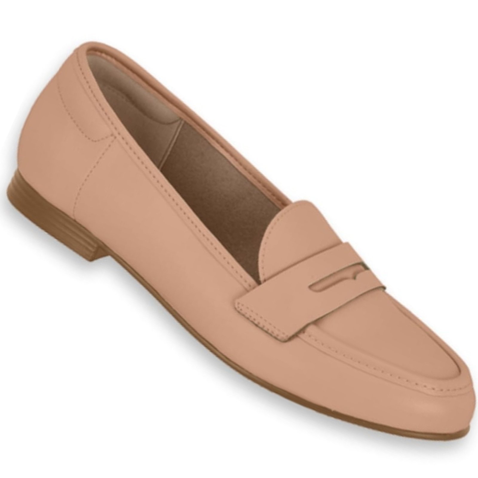 Vista 2 Sapato Mocassim Beira Rio 4324.100 Feminino BR SPORTS nude BR SPORTS nude