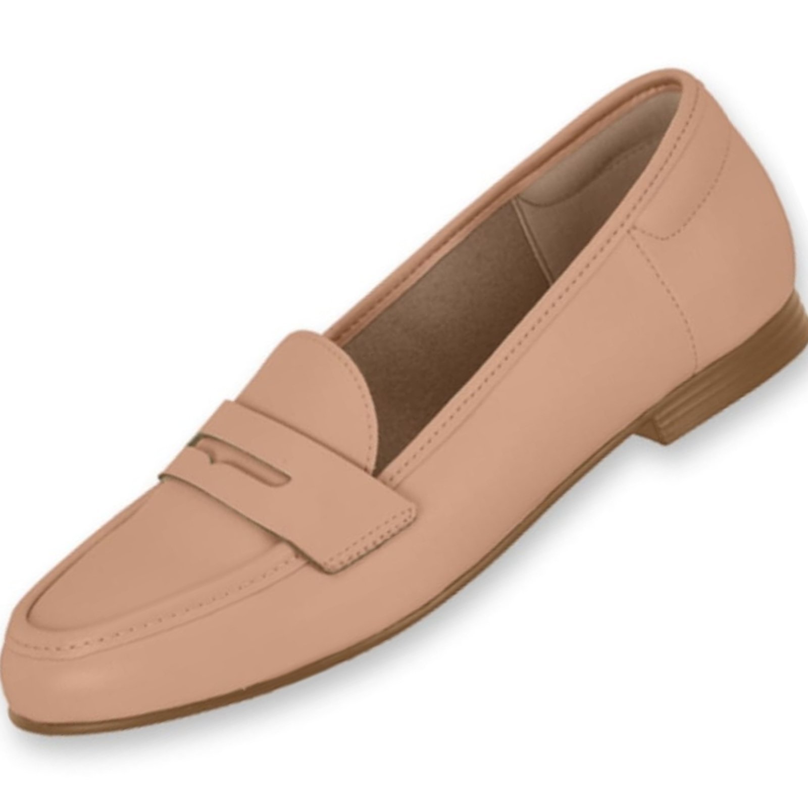 Vista 3 Sapato Mocassim Beira Rio 4324.100 Feminino BR SPORTS nude BR SPORTS nude