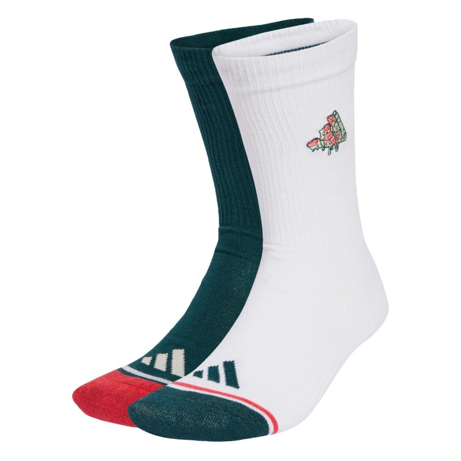 Vista 2 Pizza Sock 1 Par Pacote adidas Sportswear adidas Sportswear branco