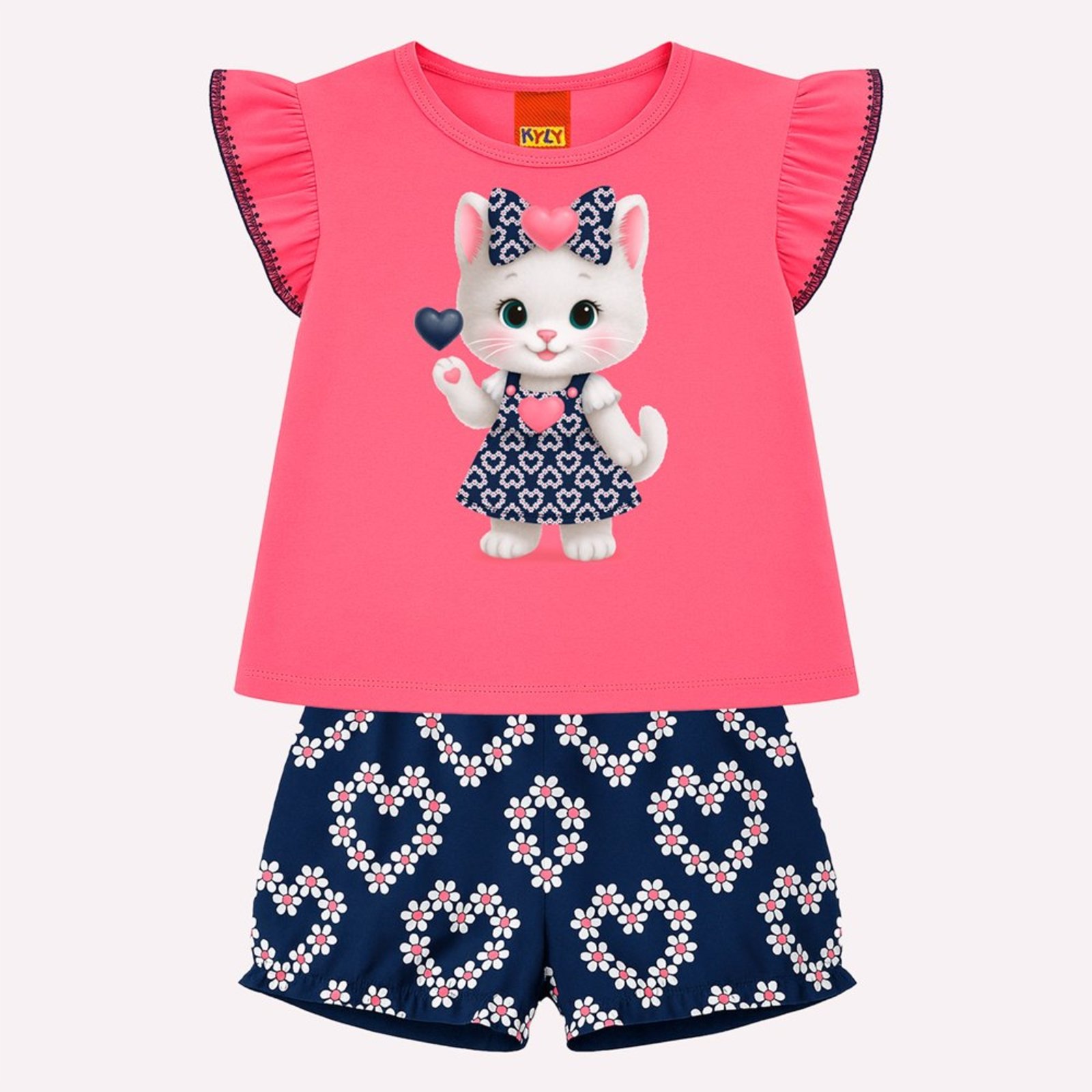 Infantil - Conjunto Menina Gatinha Kyly