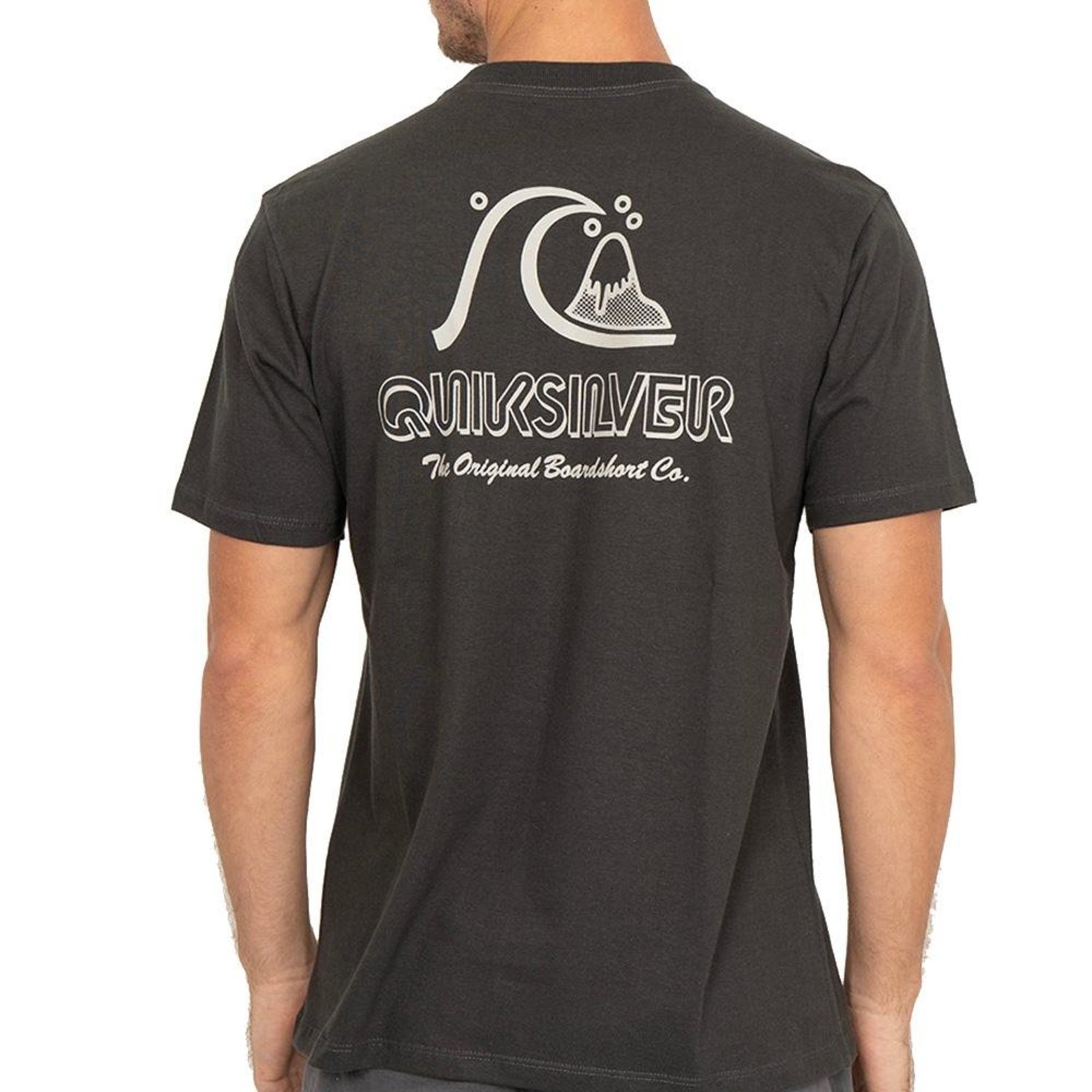 Camiseta Quiksilver The Original WT26 Masculina Cinza Escuro