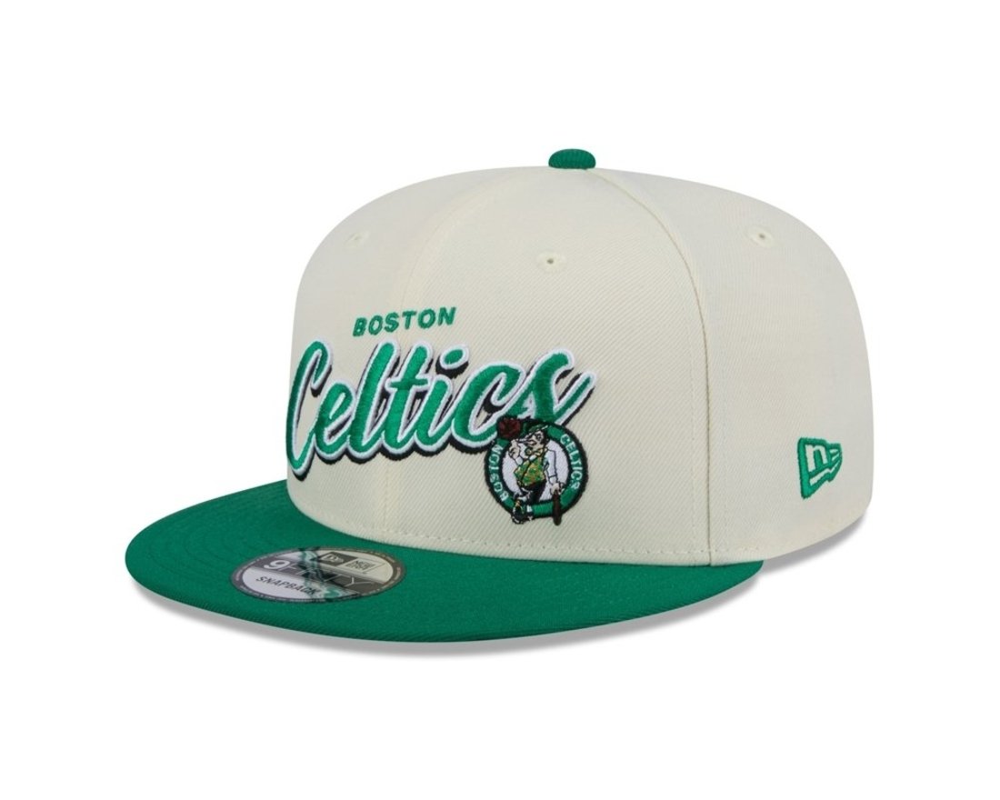 Bone New Era 9FIFTY SNAPBACK Boston Celtics NBA Off White