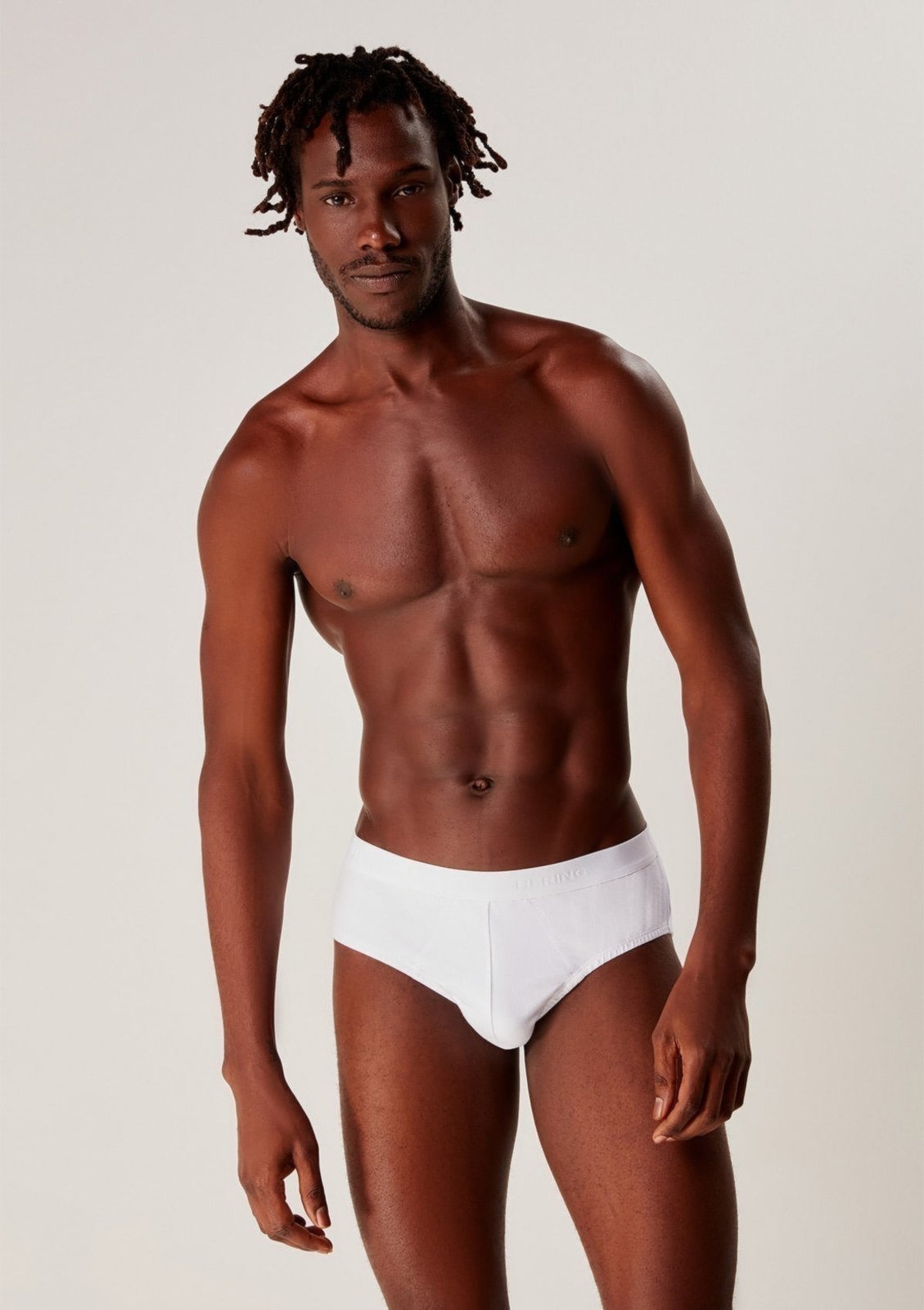 Cueca Hering Slip Em Algodão Com Elástico Personalizado Branco