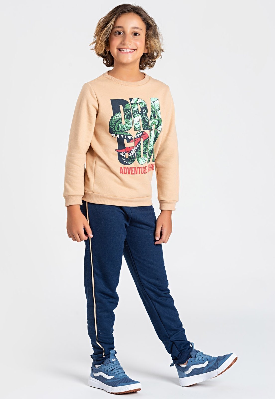 Infantil – Conjunto Bem Vestir Moletom Menino Dinossauro