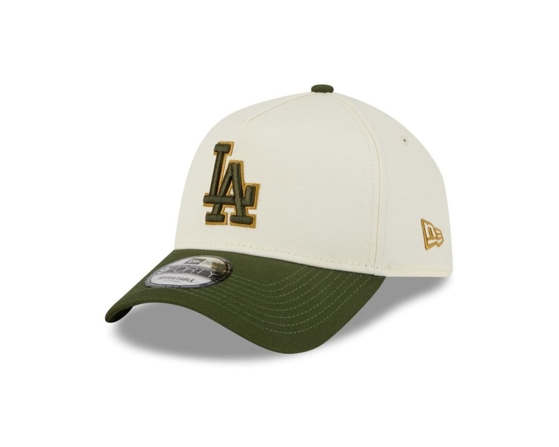 Bone New Era MLB 9FORTY A-FRAME SNAPBACK Los Angeles Dodgers Off White