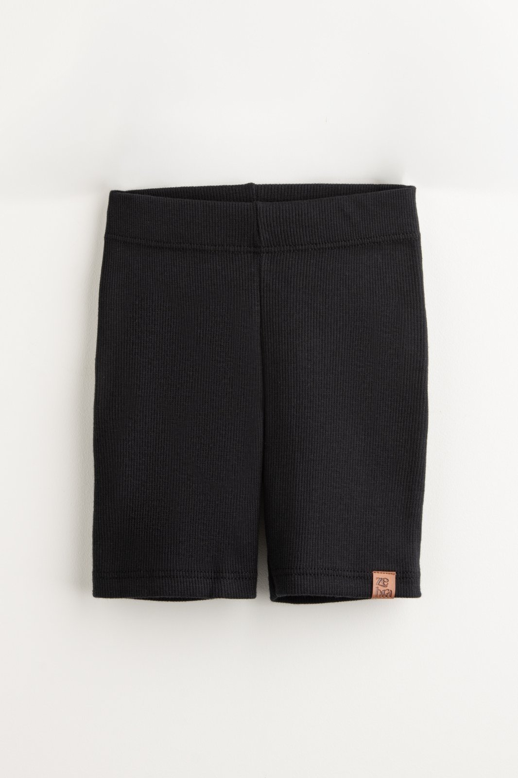 Infantil - Short Biker Canelado Preto Zebra&Friends