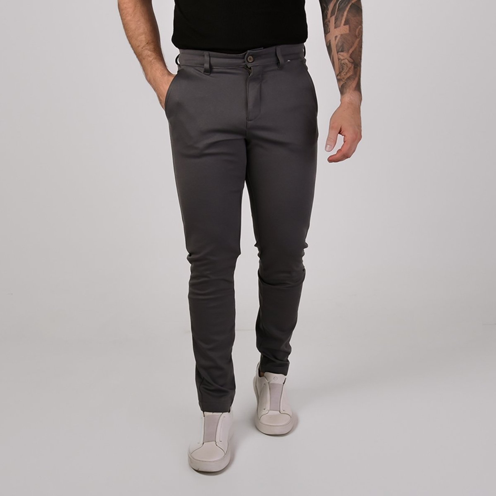 Calça VersatiOld Alfaiataria Premium Slim Chumbo