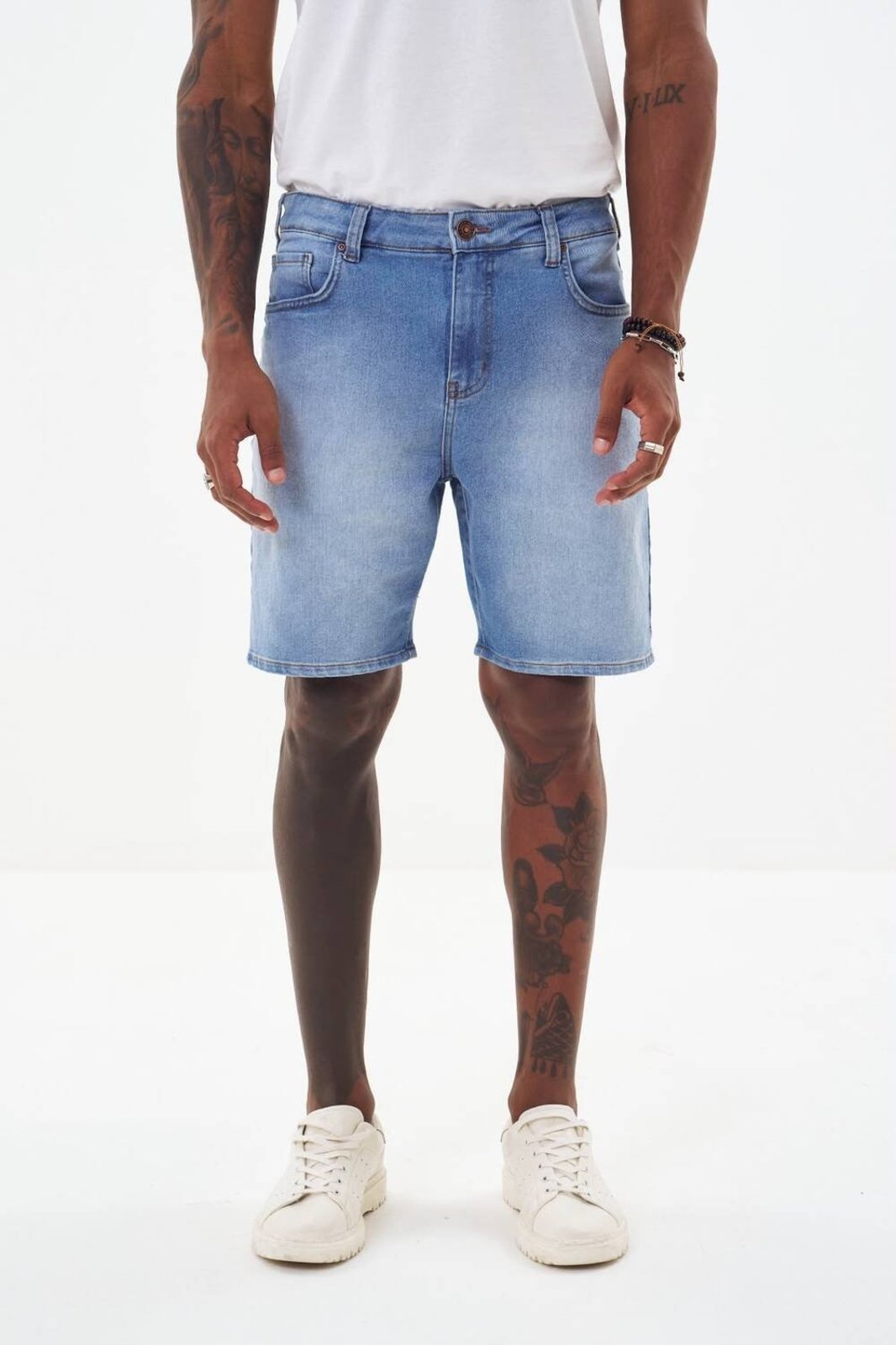 Bermuda Jeans Masculina - Luan Triton Indigo Claro