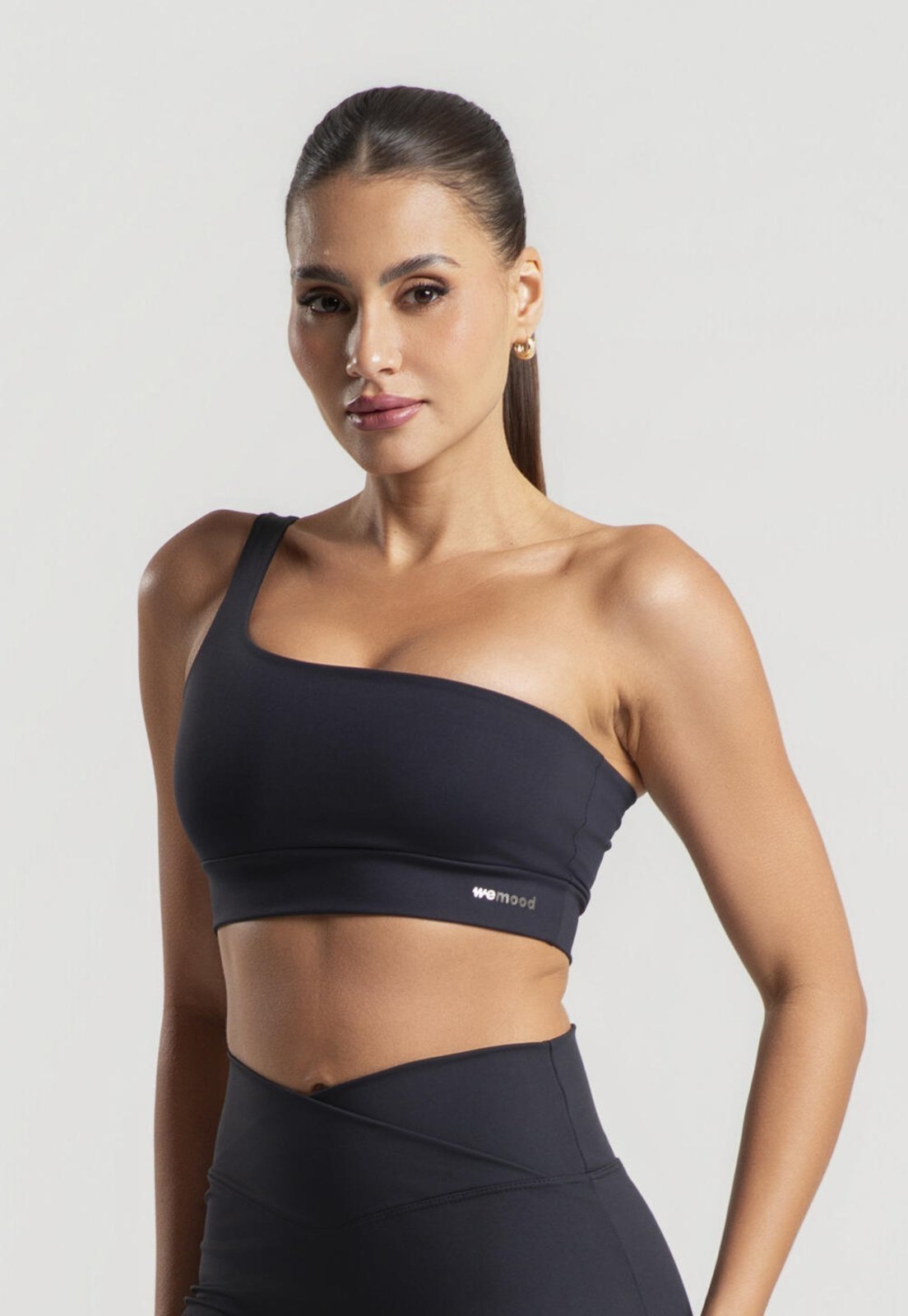 Top Ombro Único Preto Wemood Tp007-001 Preto