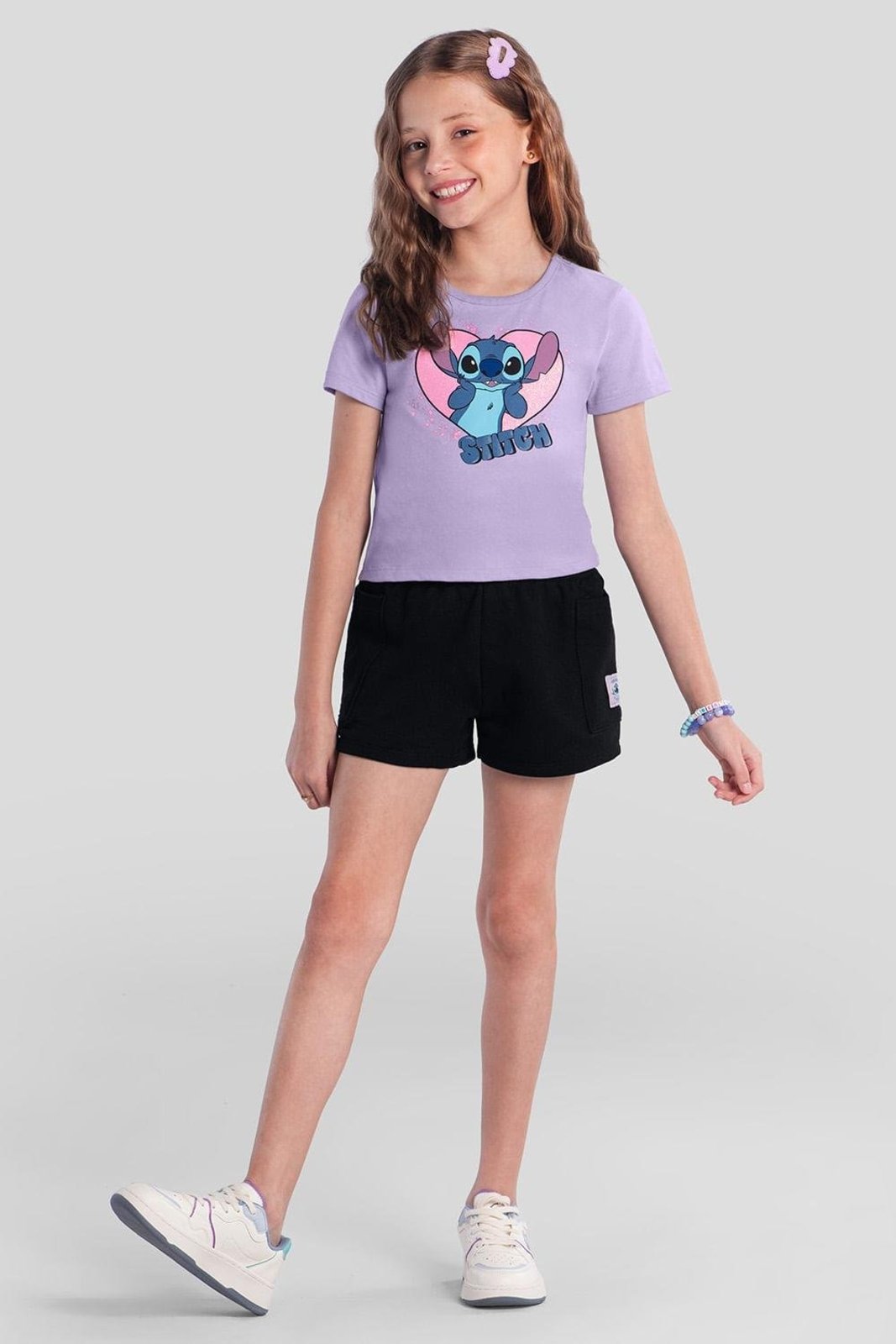 Infantil - Conjunto menina do Stitch Brandili