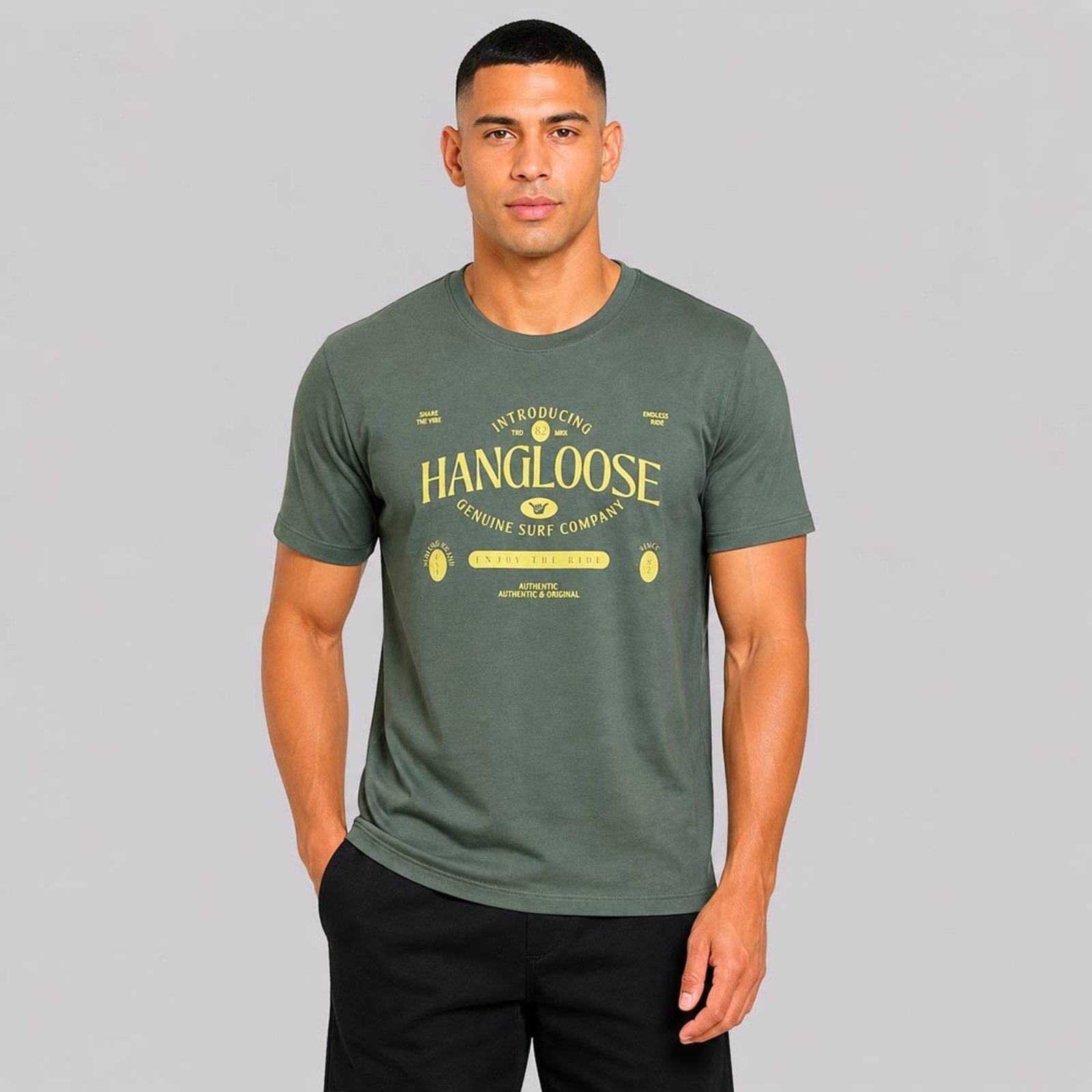 Camiseta Hang Loose Redlabel Verde