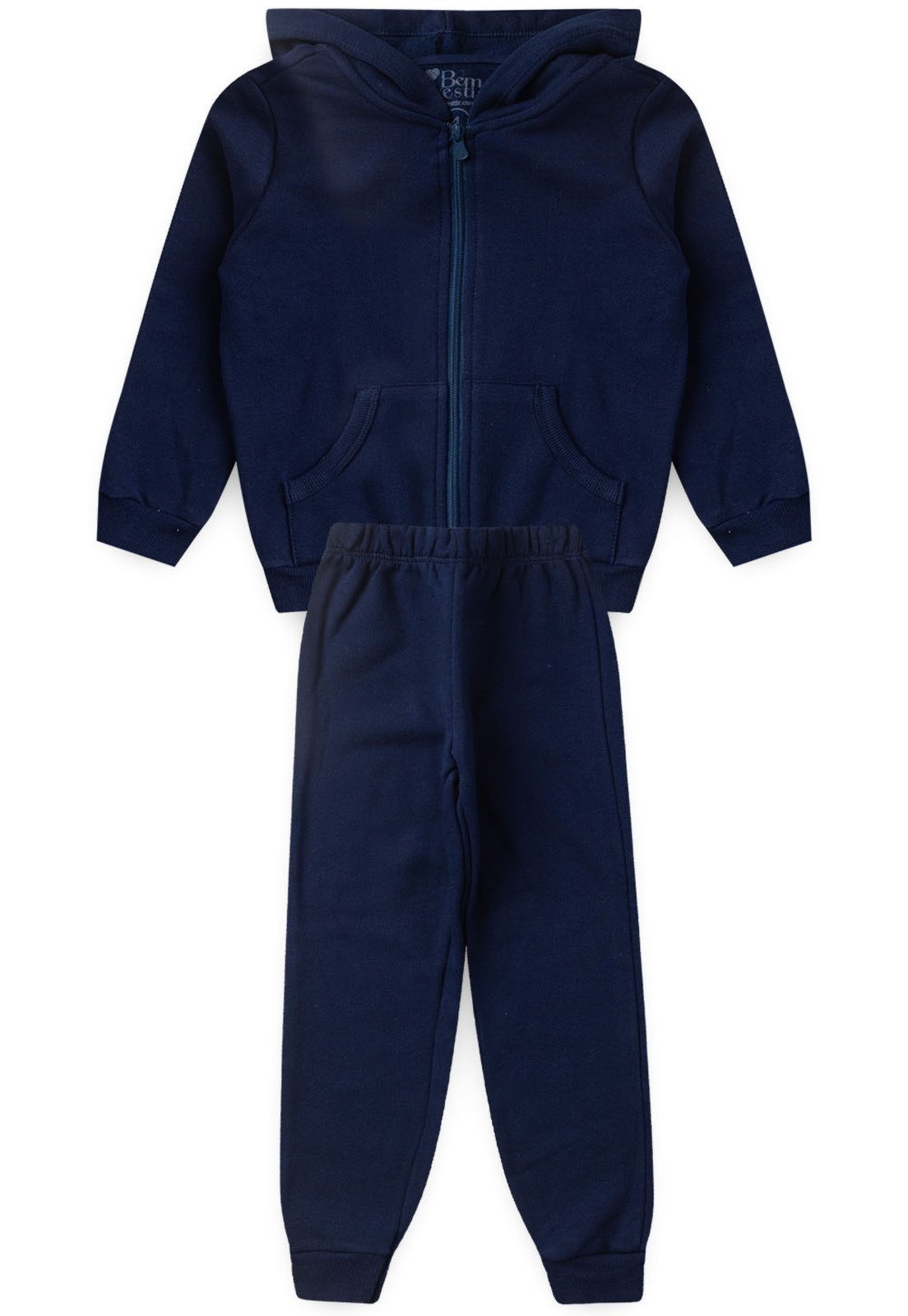 Infantil - Conjunto Bem Vestir em Moletom Jaqueta