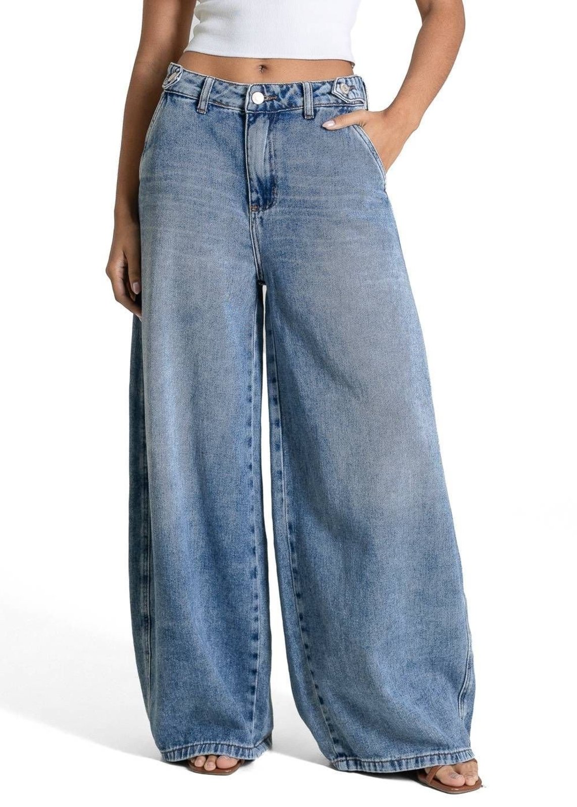 Calça Jeans Sawary Balloon - 283709 - Azul - Sawary