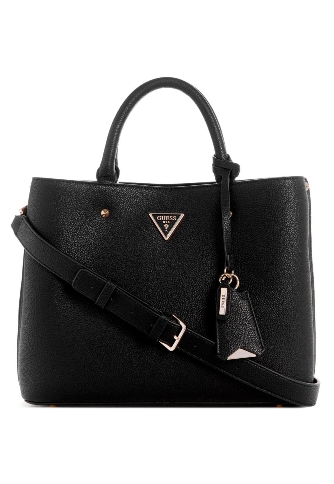 Vista 2 Bolsa Guess Meridian Ii Girlfriend Satchel preto Guess preto