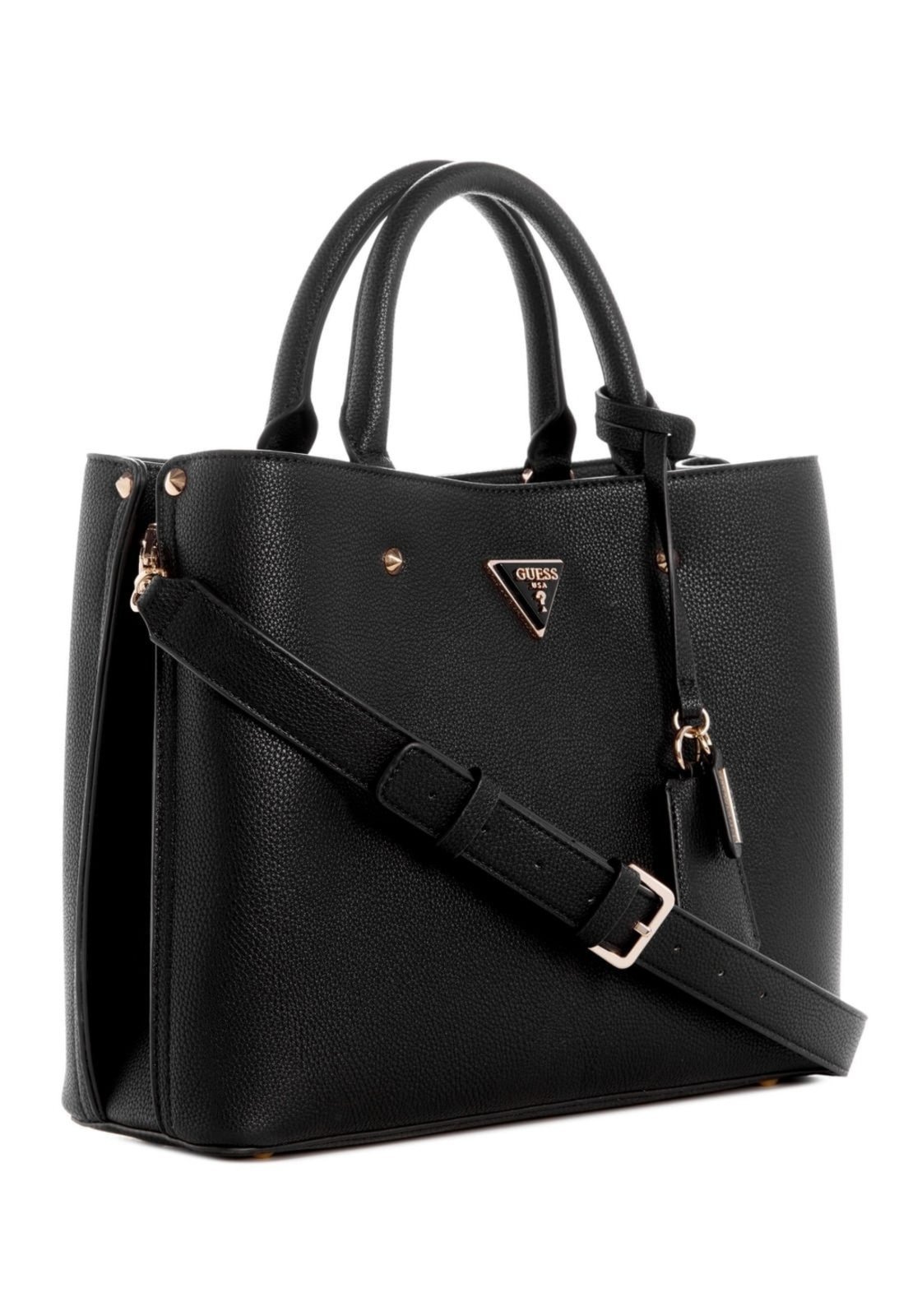 Vista 3 Bolsa Guess Meridian Ii Girlfriend Satchel preto Guess preto