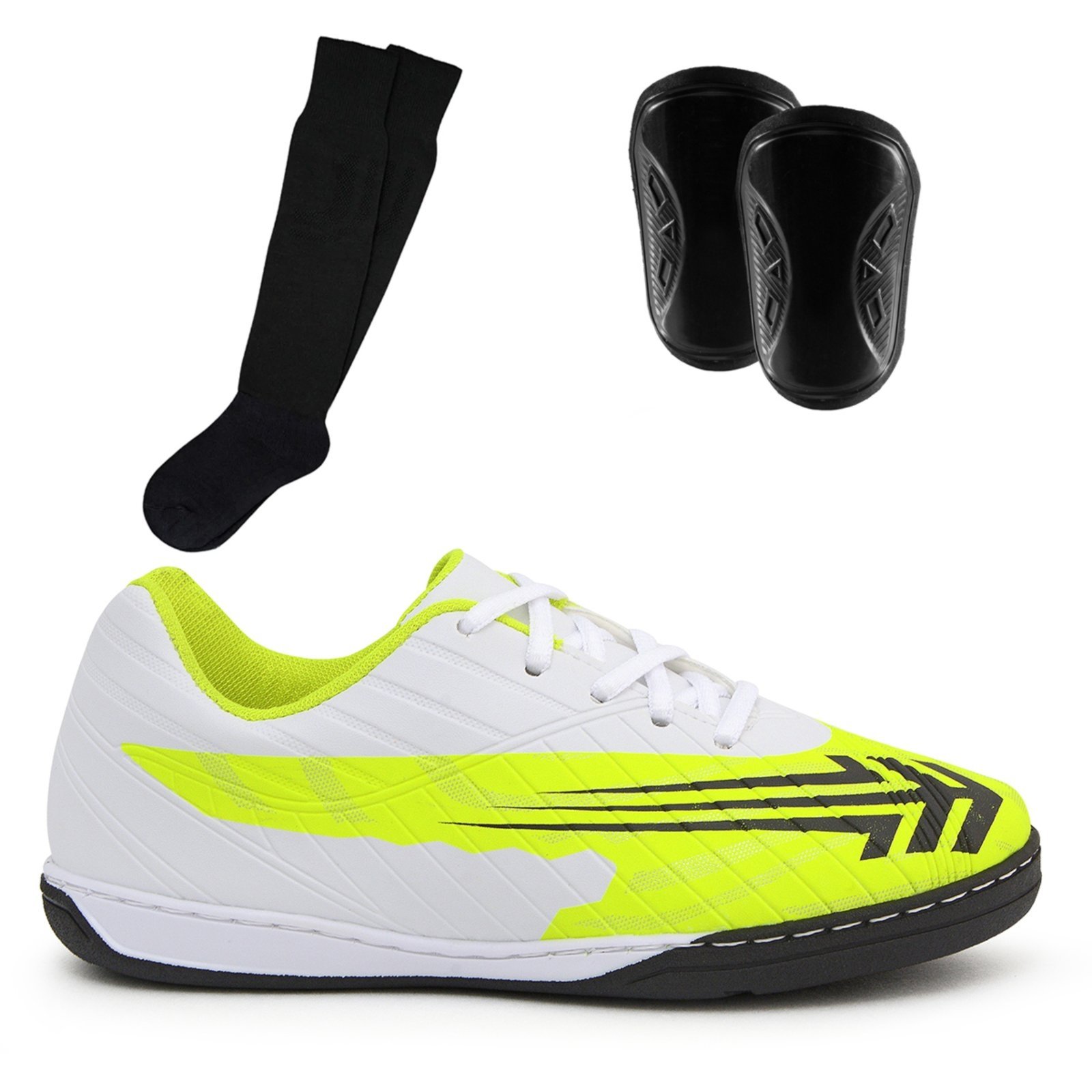 Infantil – Kit Tênis Old Tribe Futsal Salão Com Meião e Caneleira