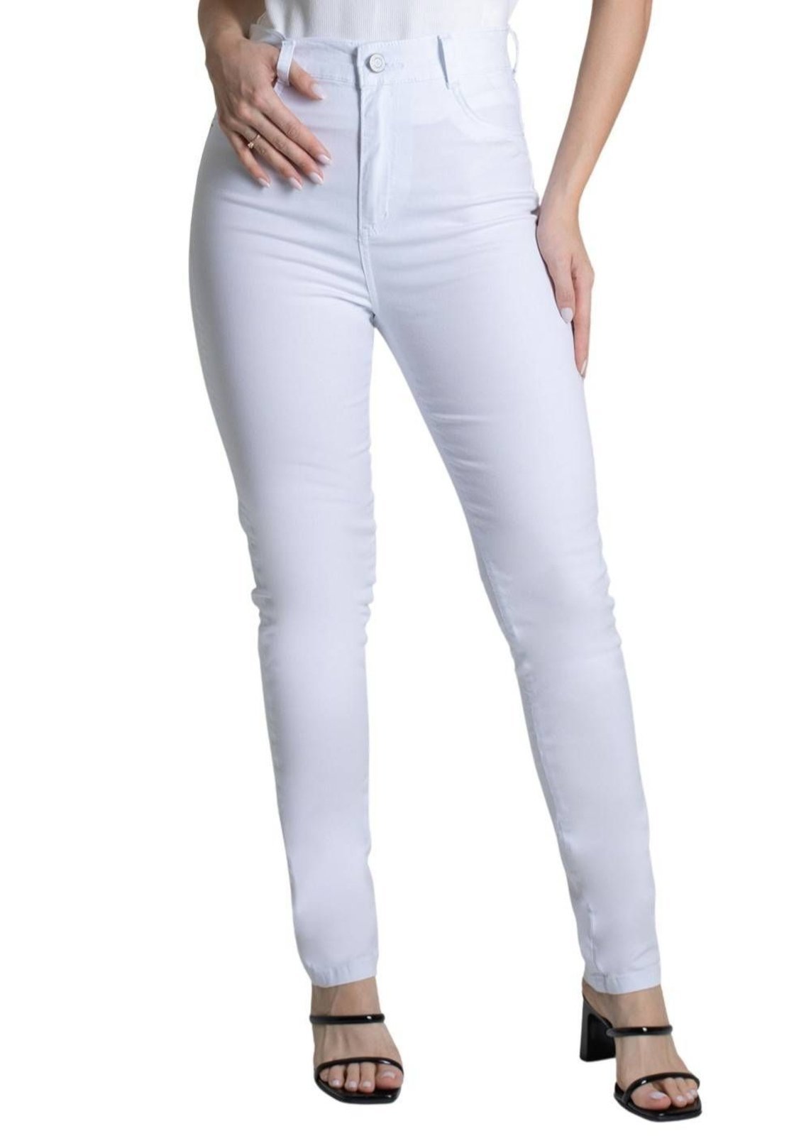 Calça Sarja Sawary Hot Pants – 279009 – Branco – Sawary