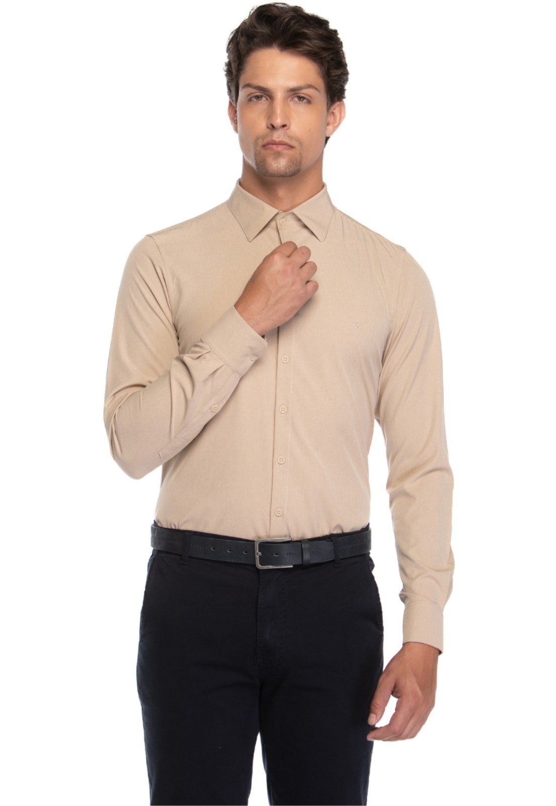 Camisa Social Masculina Slim Manga Longa – Zuggy-zi