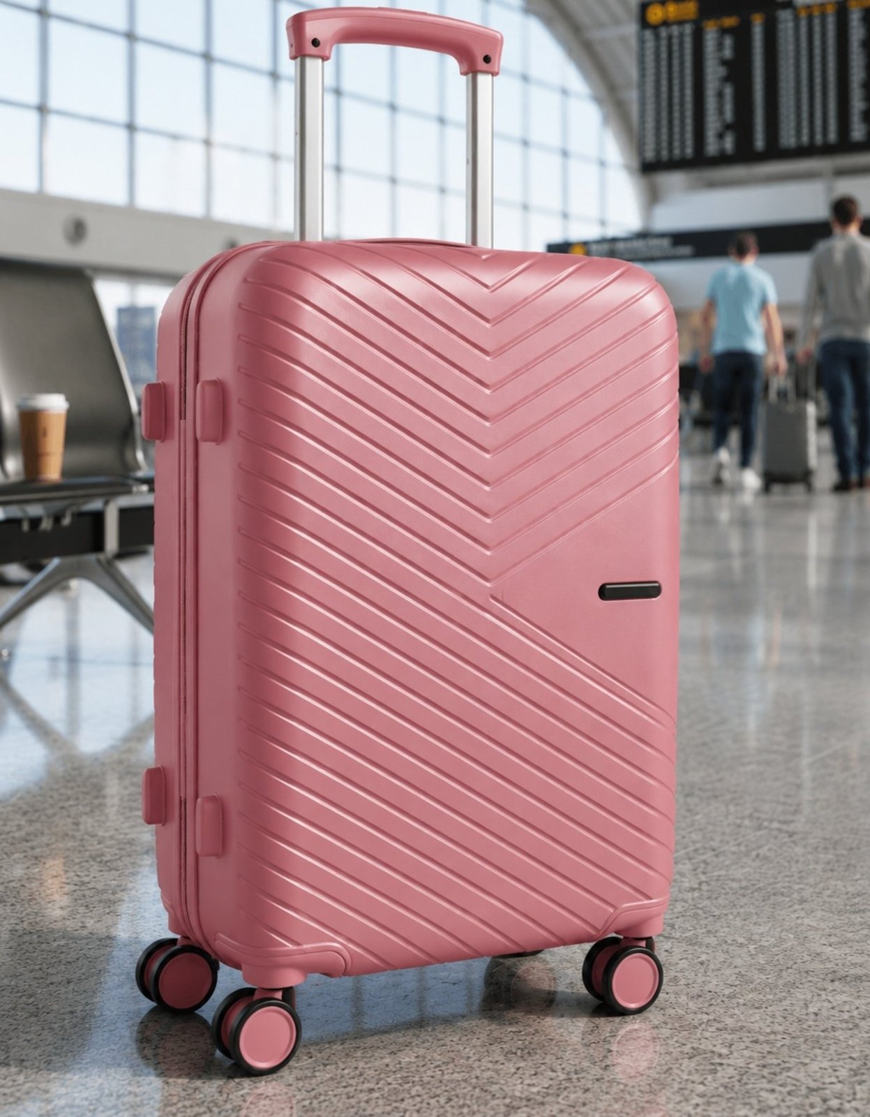 Mala De Viagem De Bordo 10kg Grande Polipropileno Star Shop Rosa