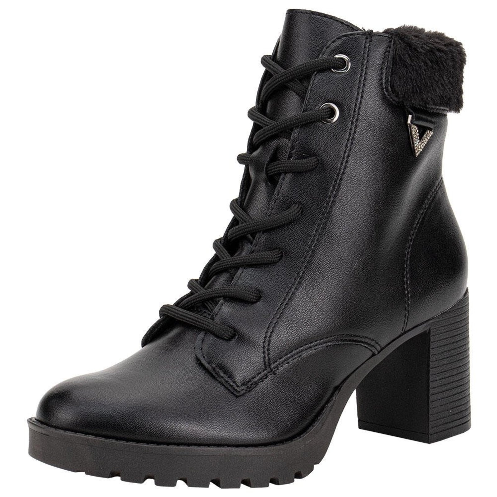 Bota Feminina Coturno Via Marte 338002 A5833802 Preto