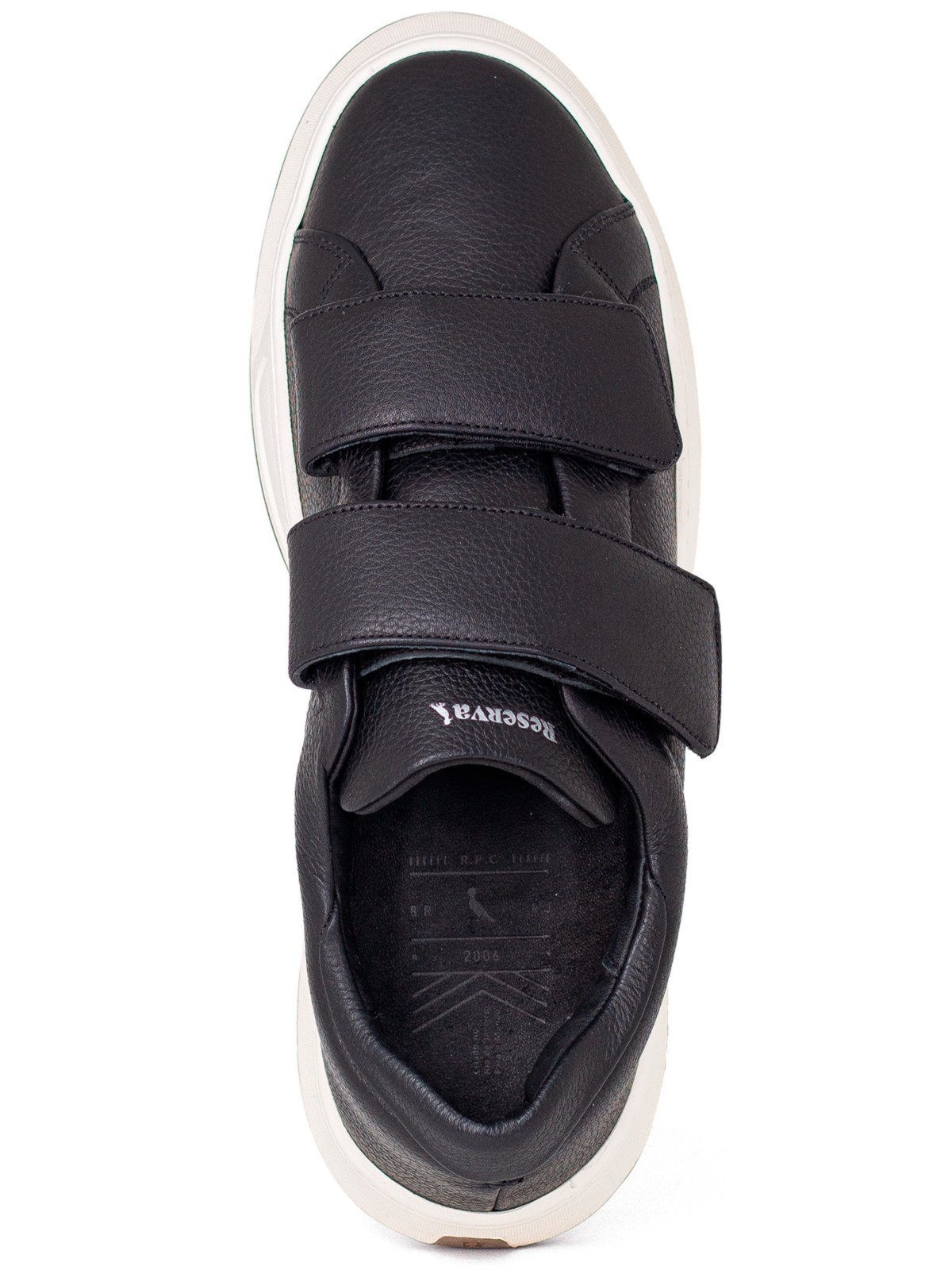 Vista 3 Tênis Masculino Reserva RSV Go Croma V2 Casual Couro Floater Confortável preto preto