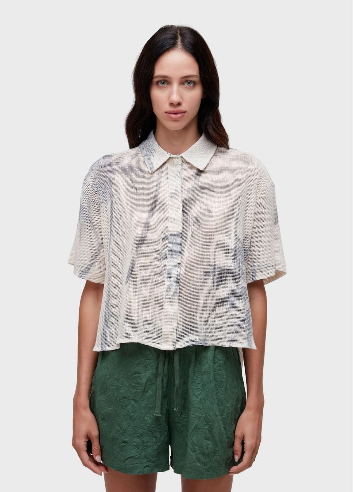 Camisa manga curta tela coqueiro OSKLEN