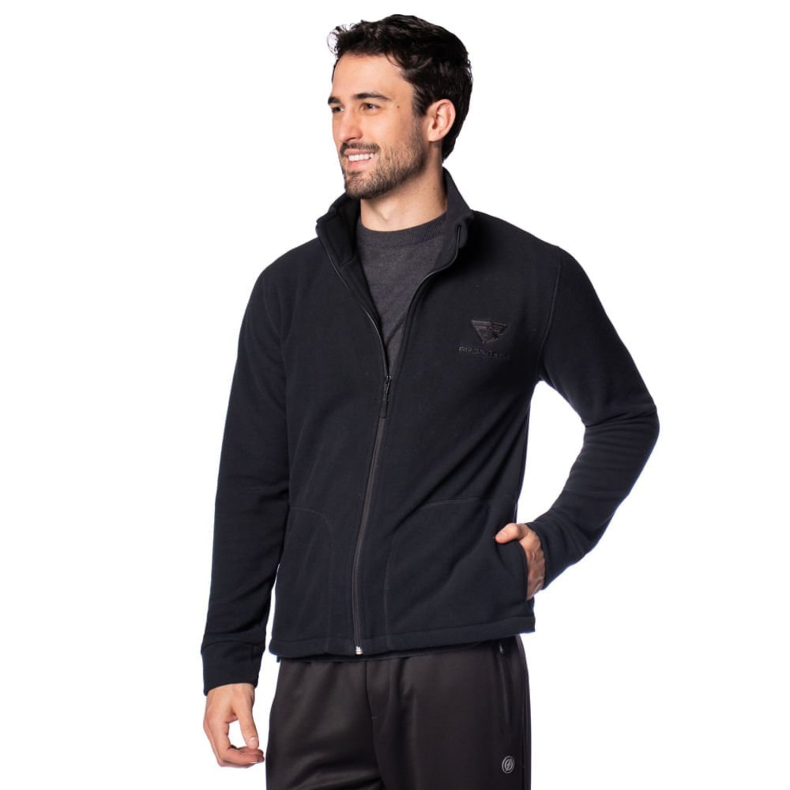 Casaco Masculino Frontera Soft Zíper Preto