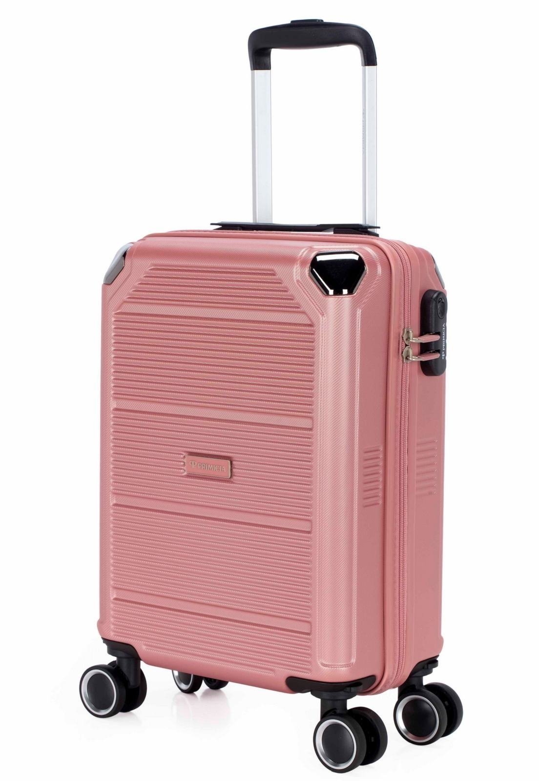 Mala de Viagem Bordo P Primicia Rosa ABS Resistente Anac Cadeado Senha Rodinhas 360