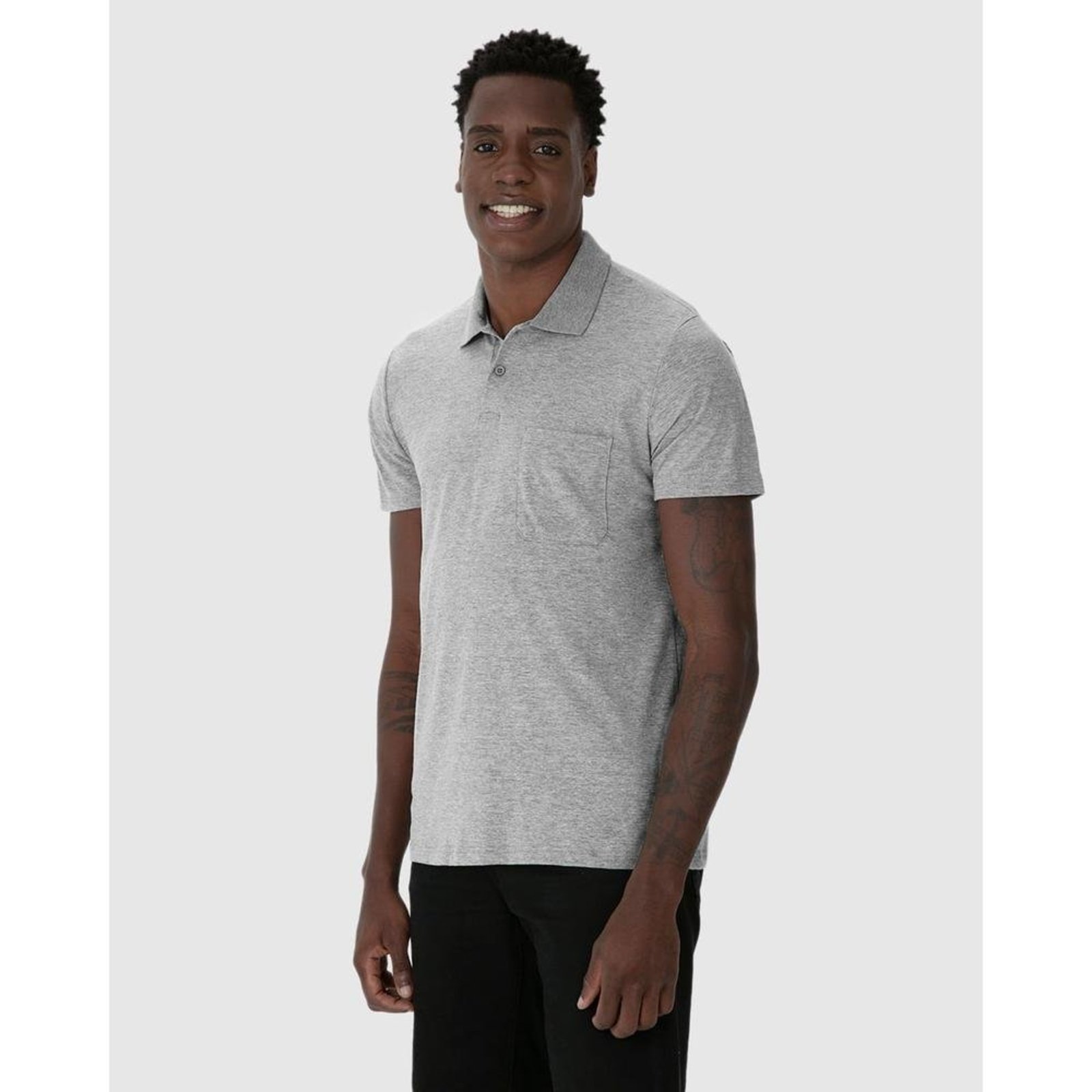 Camisa Polo Básica Masculina Gola Esporte Em Algodão