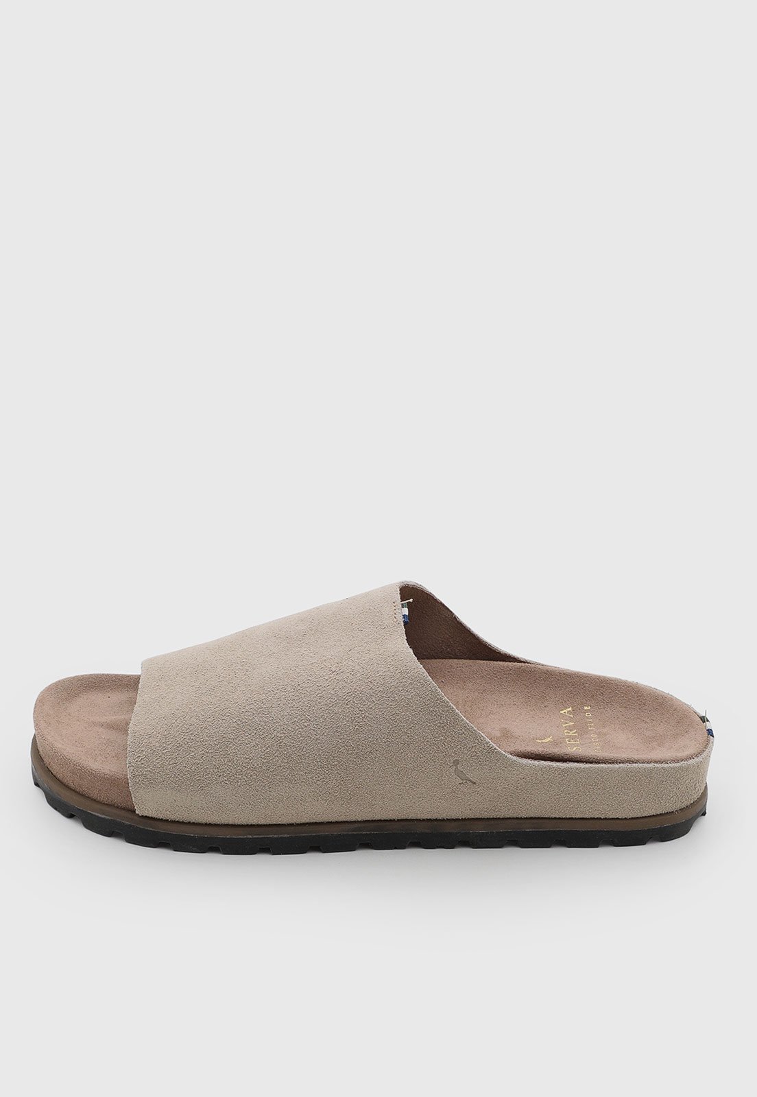 Chinelo Masculino Reserva Slide Couro Bege