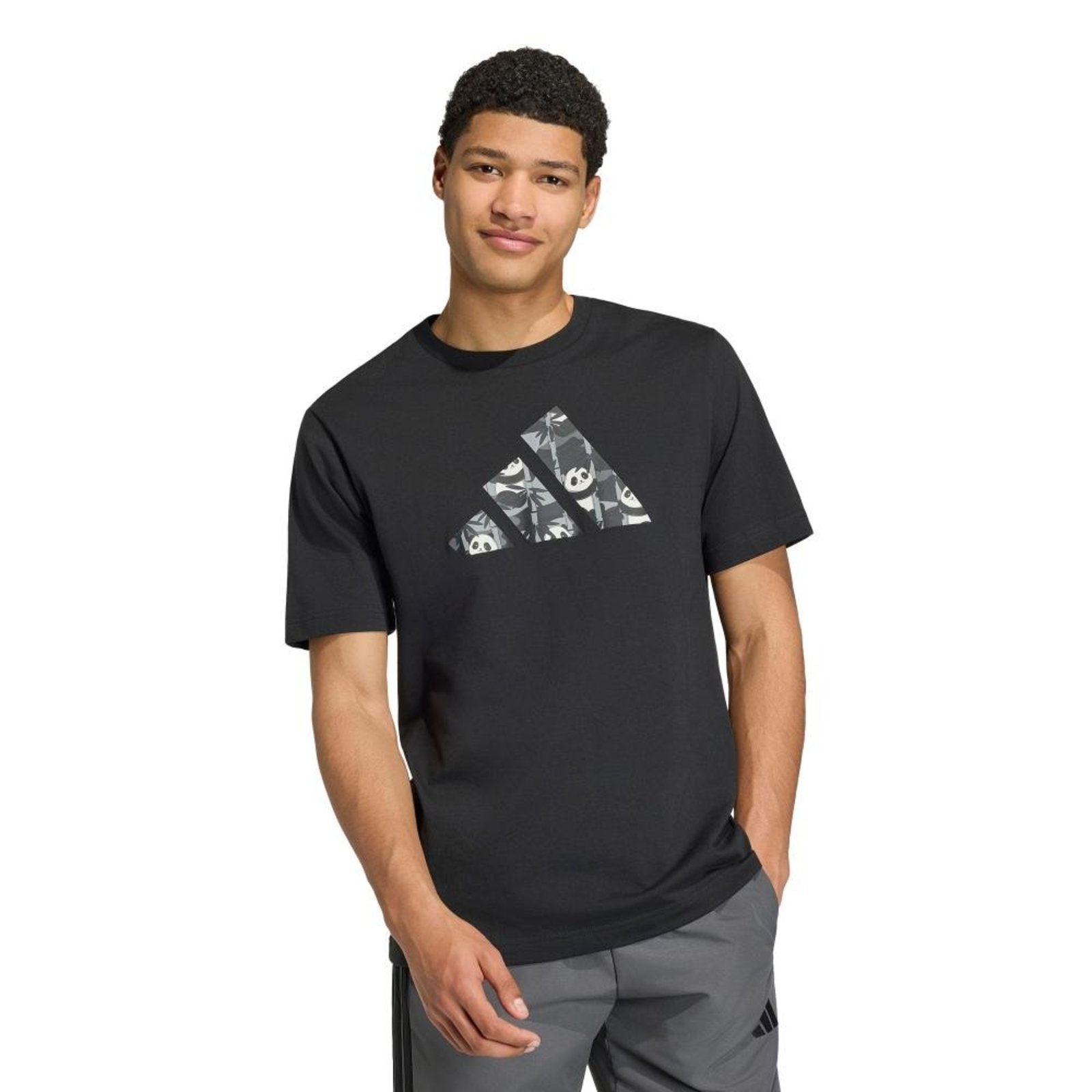 CAMISETA ESTAMPADA PANDA CHILL CAMO Preto