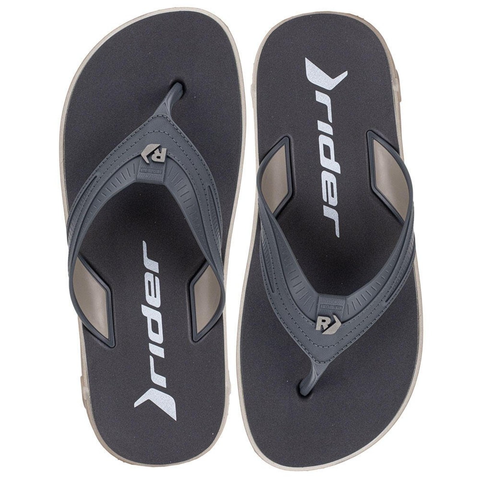 Chinelo Masculino Rw Plus Rider 12425 3292425 Cinza