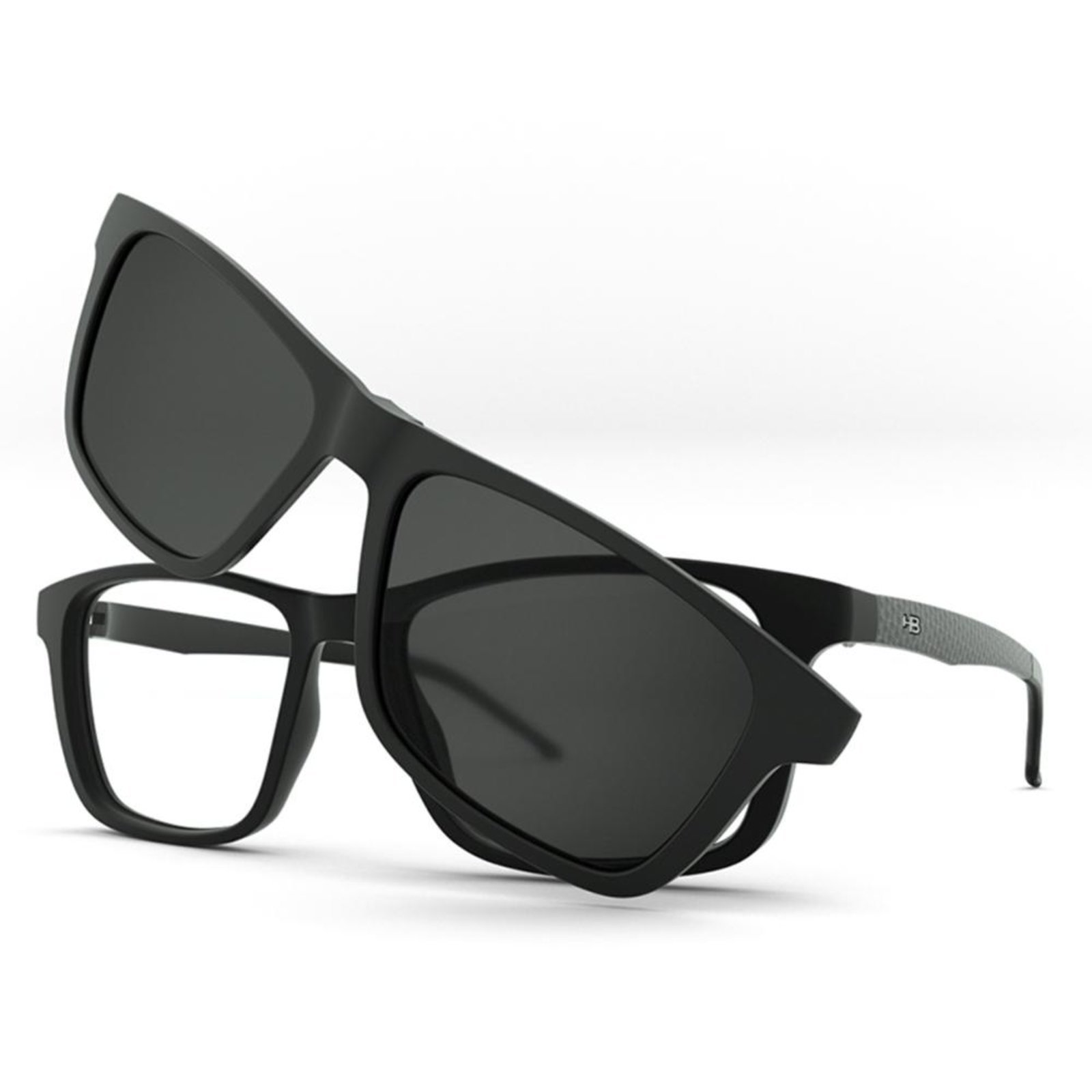 Armação de Óculos HB Switch 0351 – Clip-On Carbon Polarizado