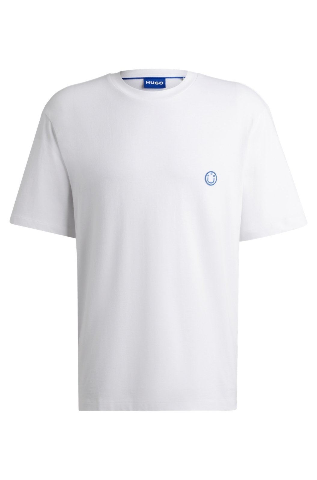 Camiseta De Algodão Jersey Com Logo De Smiley Branco – G-L