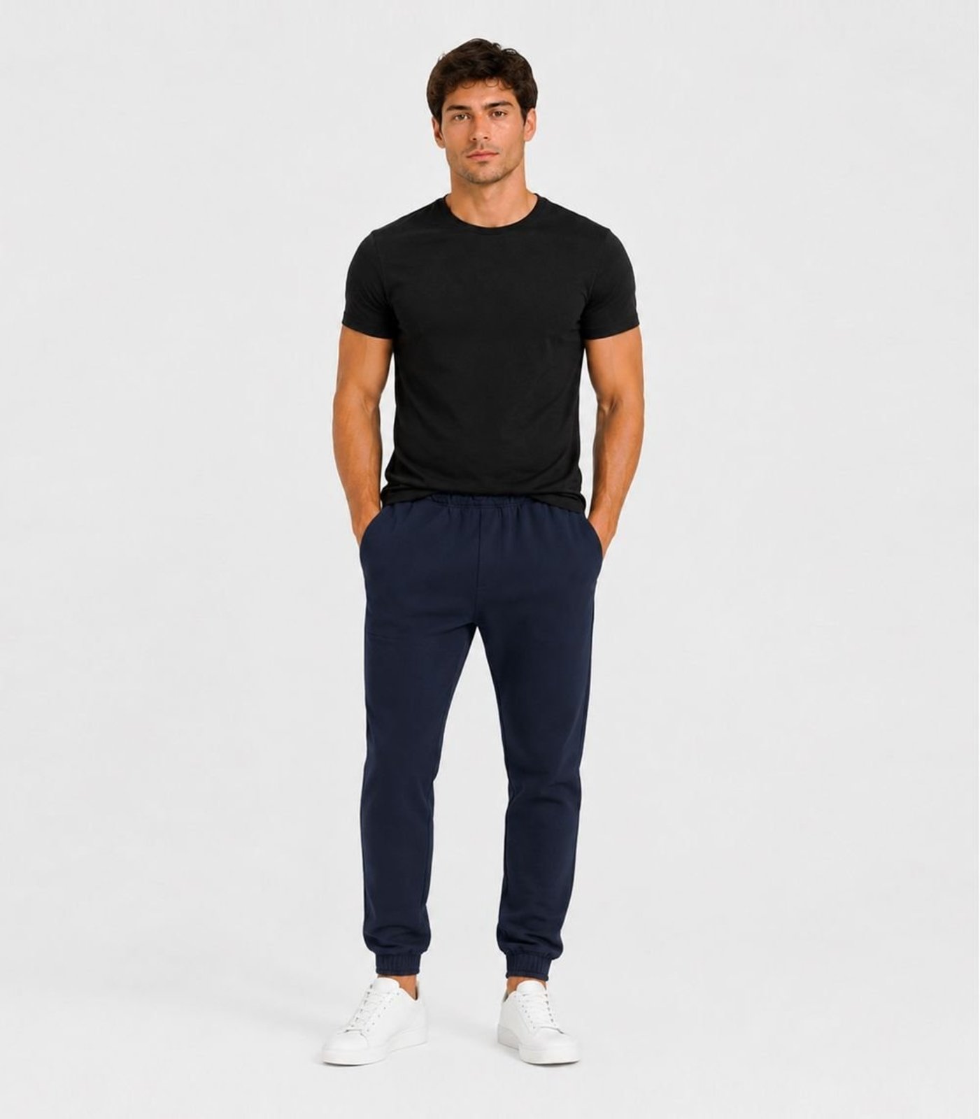 Calça Jooger Masculina Moletom Peluciado Select Azul